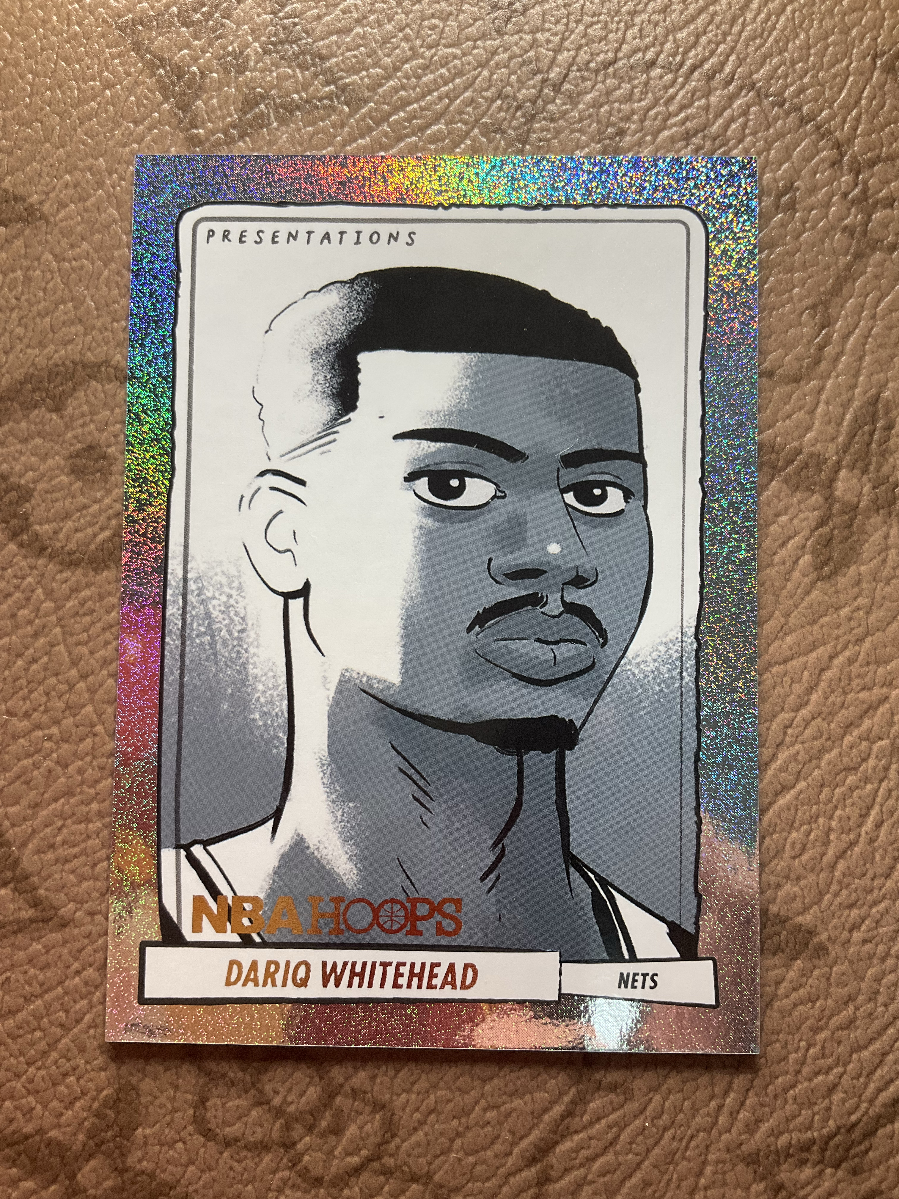 2023-24 Panini NBA Hoops Dariq Whitehead RC 篮网 怀特黑德 大比例 漫画大头 卡品完美 收藏必备