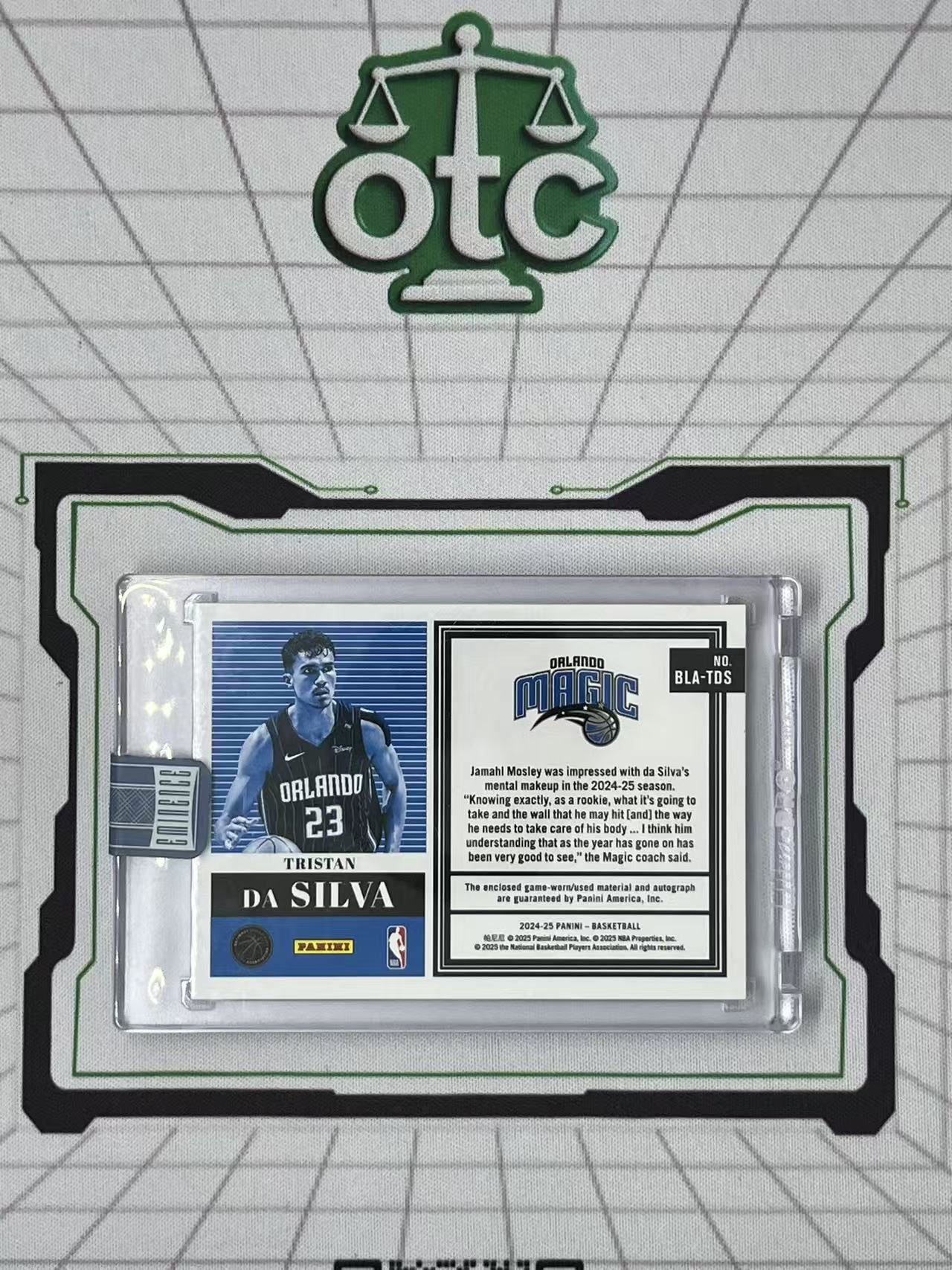 2024-25 Panini Eminence Tristan da Silva RC 【盎司收藏】末年 大真金 达席尔瓦 新秀 RPA 1/2编 湖水蓝 钩子 Logo Tag GU 铭文签 999