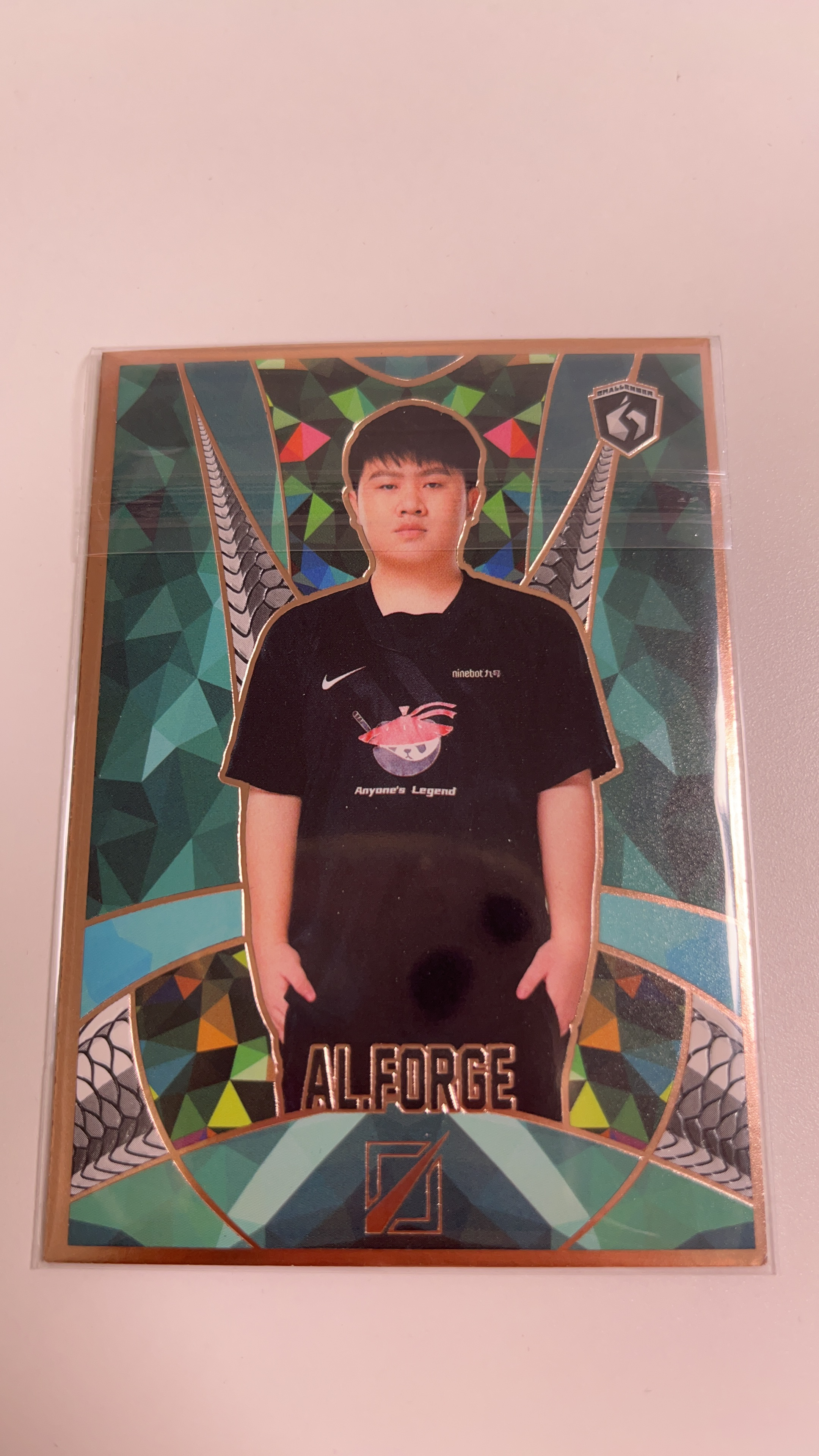 2022 Buffun LPL 不凡玩品 【拆金校尉社代拍】英雄联盟 LOL 挑战者系列 al.forge 邓杰 87/99编 三级拼图卡 值得拥有（华夏龙鳞）