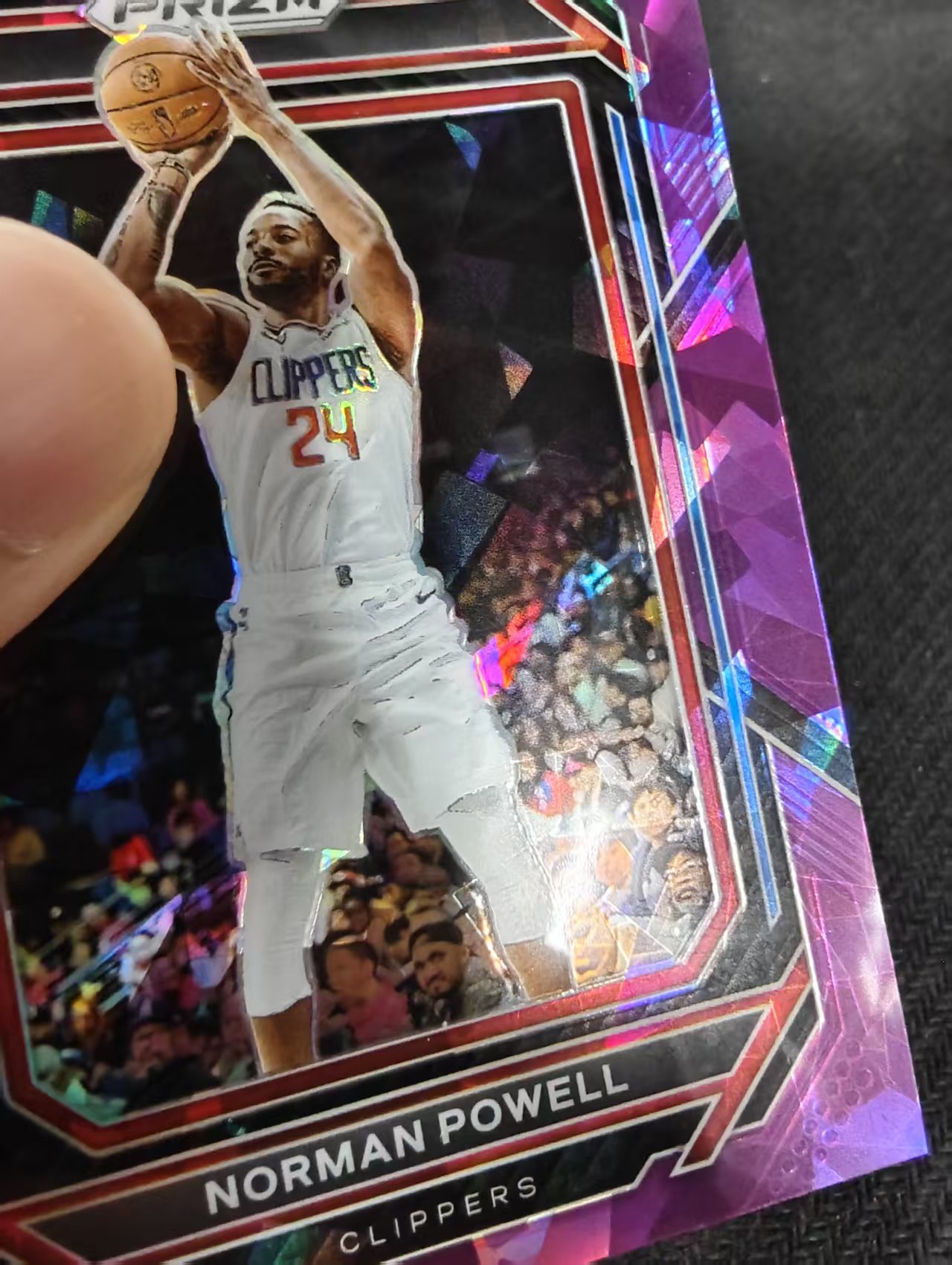 2022-23 Panini Prizm Norman Powell 快船 诺曼 鲍威尔 碎冰折 149编 划痕 边角瑕疵