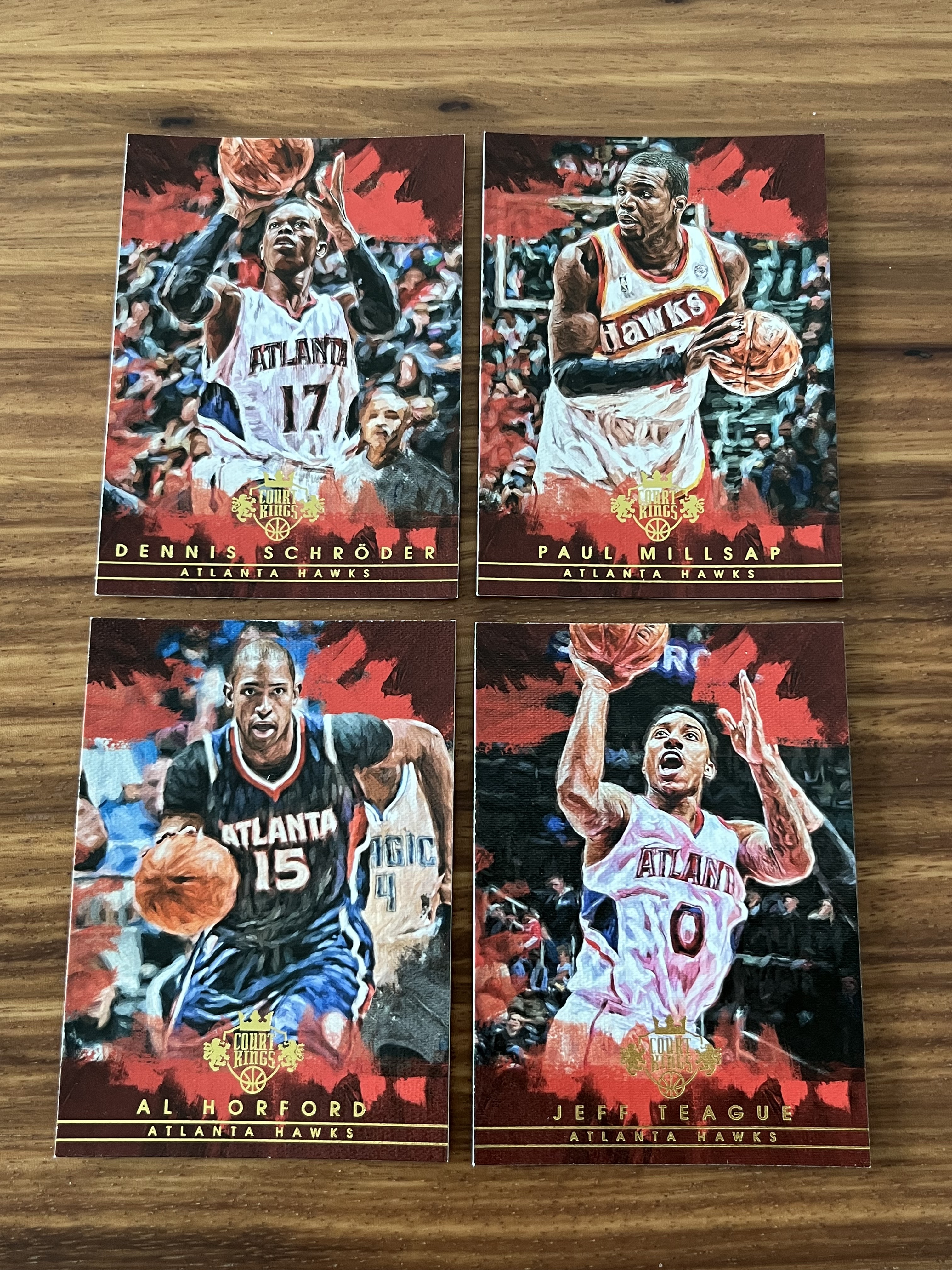 PANINI 2015-16 COURT KINGS 油画 老鹰 保罗米尔萨普 施罗德 Al Horford 霍福德 杰夫蒂格 BASE HLS