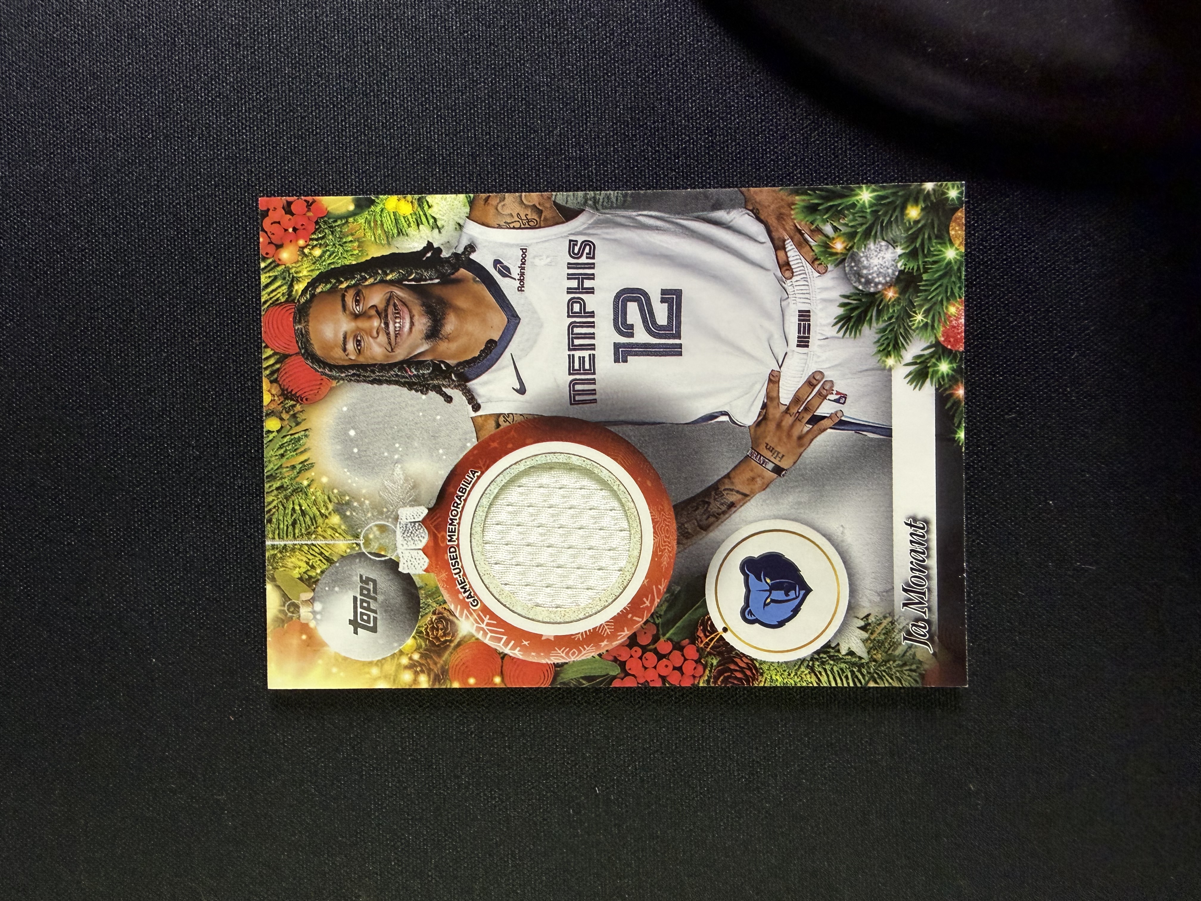 2025-26 Topps Holiday Mega Ja Morant 贾 莫兰特 灰熊 圣诞节 球衣 物料 PPP