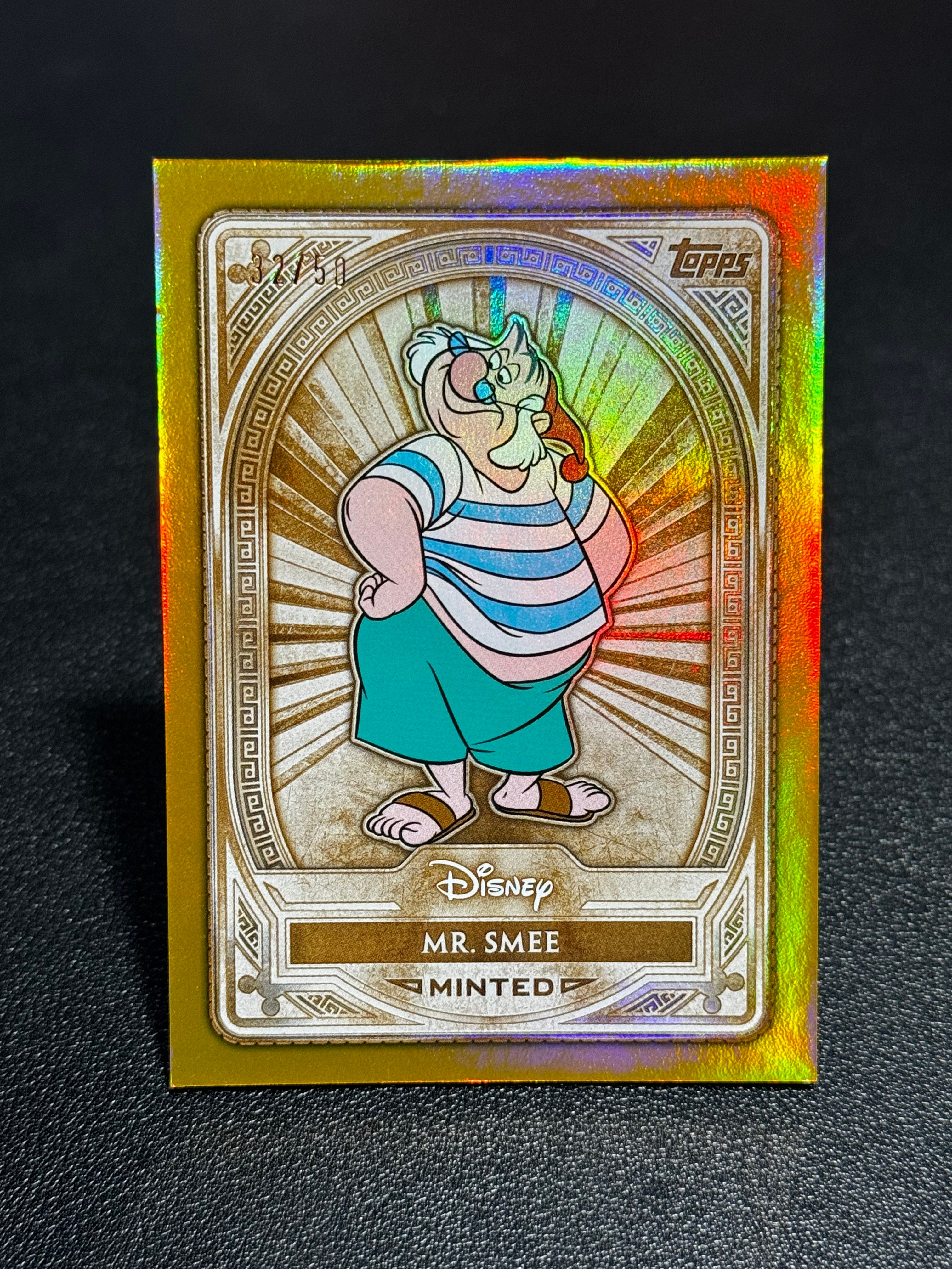 2025 Topps Disney Mint 迪士尼 Minted 1阶 铜版本 金折 50编 斯密先生 Mr. Smee #33 LWOY