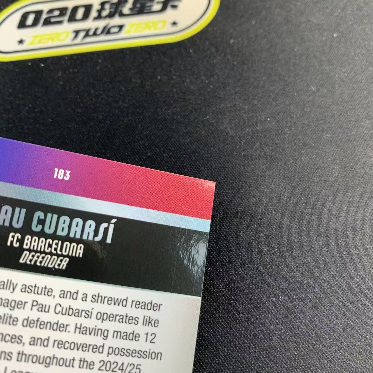 2025-26 Topps Chrome Pau Cubarsi 欧冠TC 保罗 库巴西 50/150编 蓝熔岩折 巴塞罗那 巴萨 微瑕如图 *KENJi