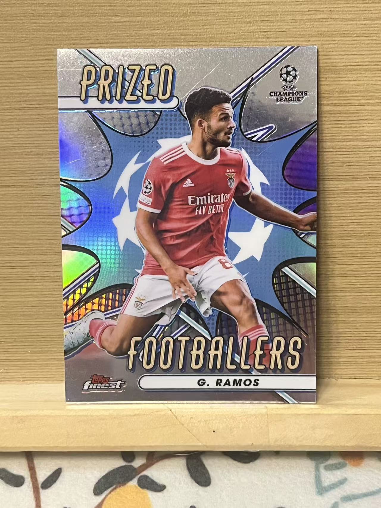2023 Topps Finest Goncalo Ramos 拉莫斯 特卡 本菲卡 银折 欧冠 实卡精美 收藏必备 LZ6