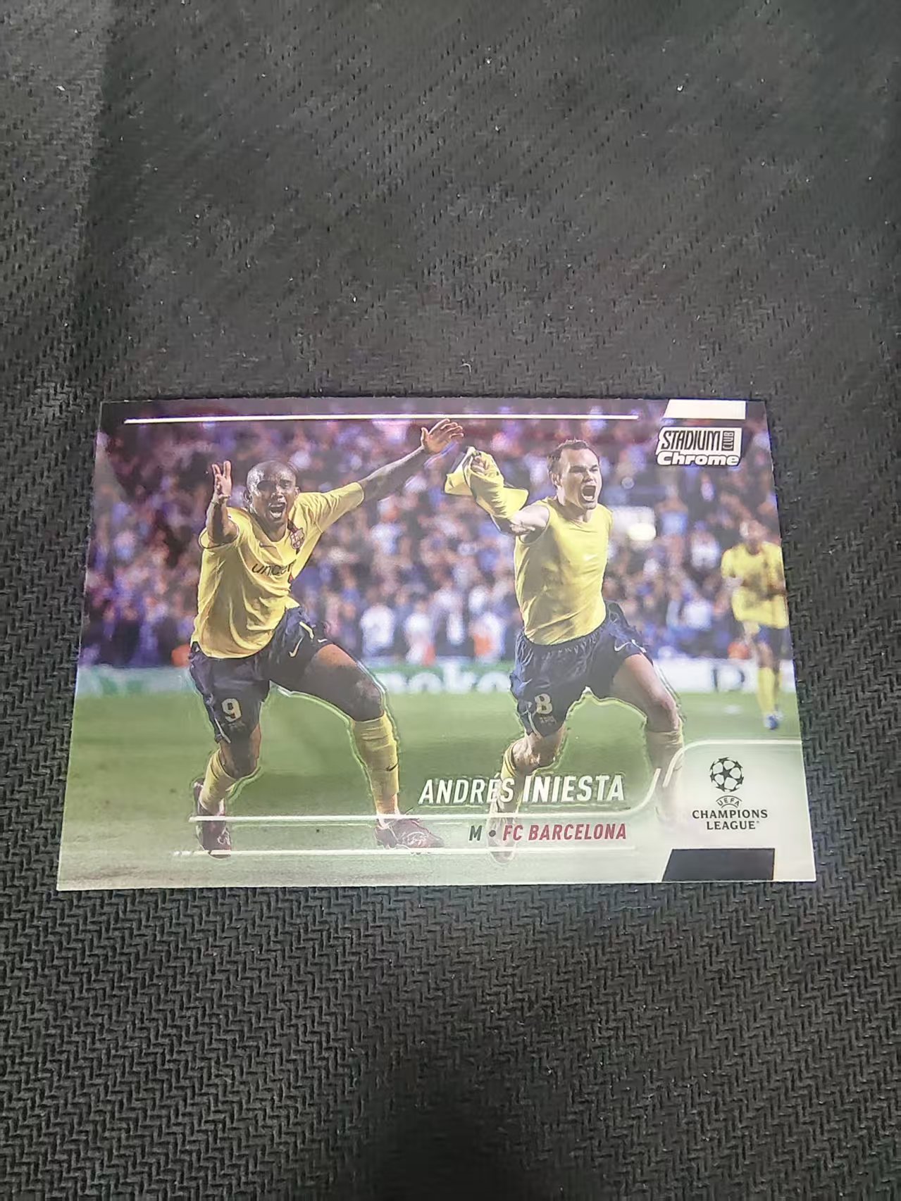 【可合并,不累计】2022 Topps Stadium Club Chrome Andres Iniesta 伊涅斯塔 巴塞罗那 竞技场 欧冠 划痕 边角瑕疵 #8