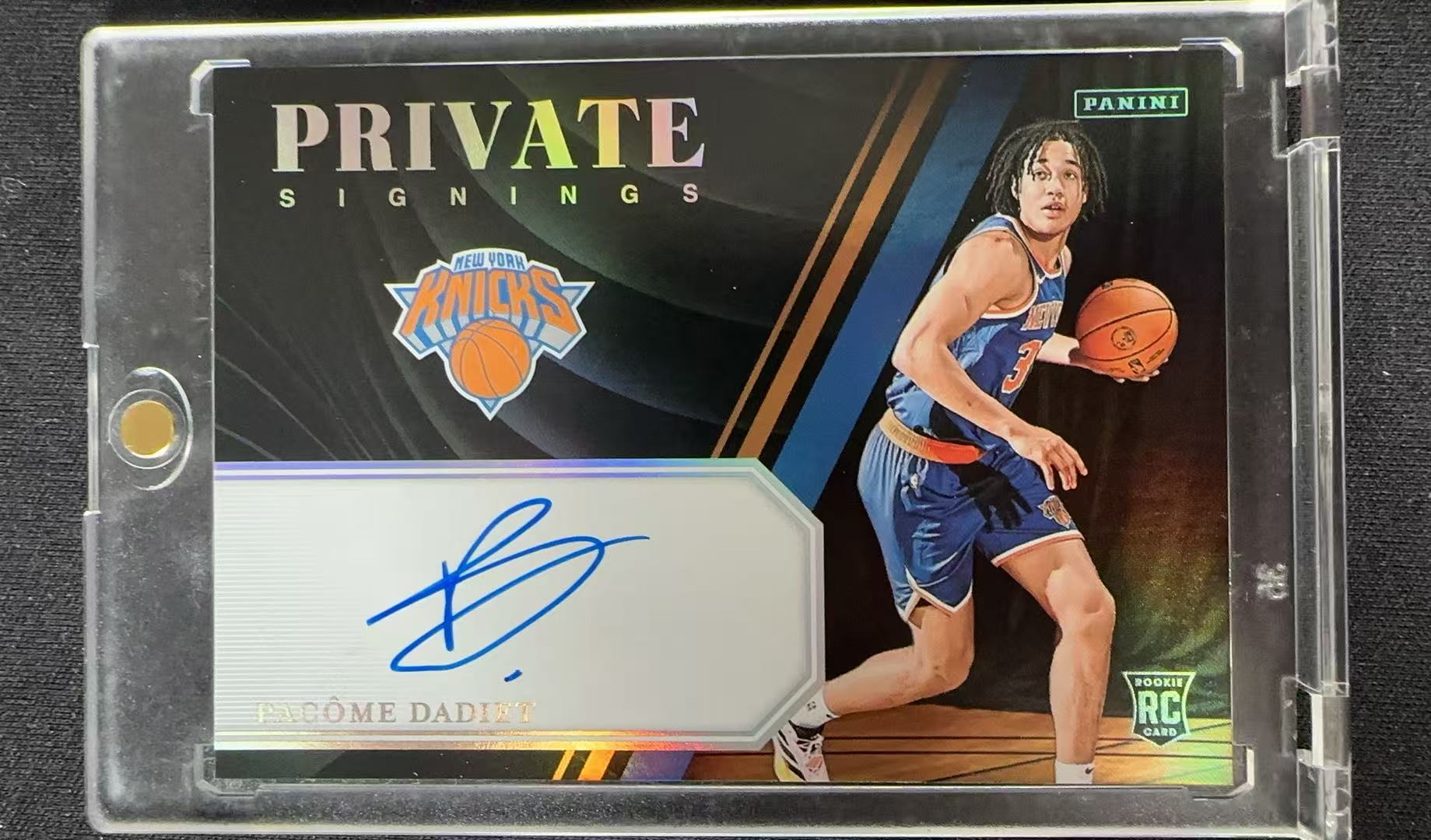 2024 Panini Private Signings Pacome Dadiet RC 尼克斯 达迪耶 新秀 签字 卡签 插入签 银折 折射 卡品如图 【stoch】