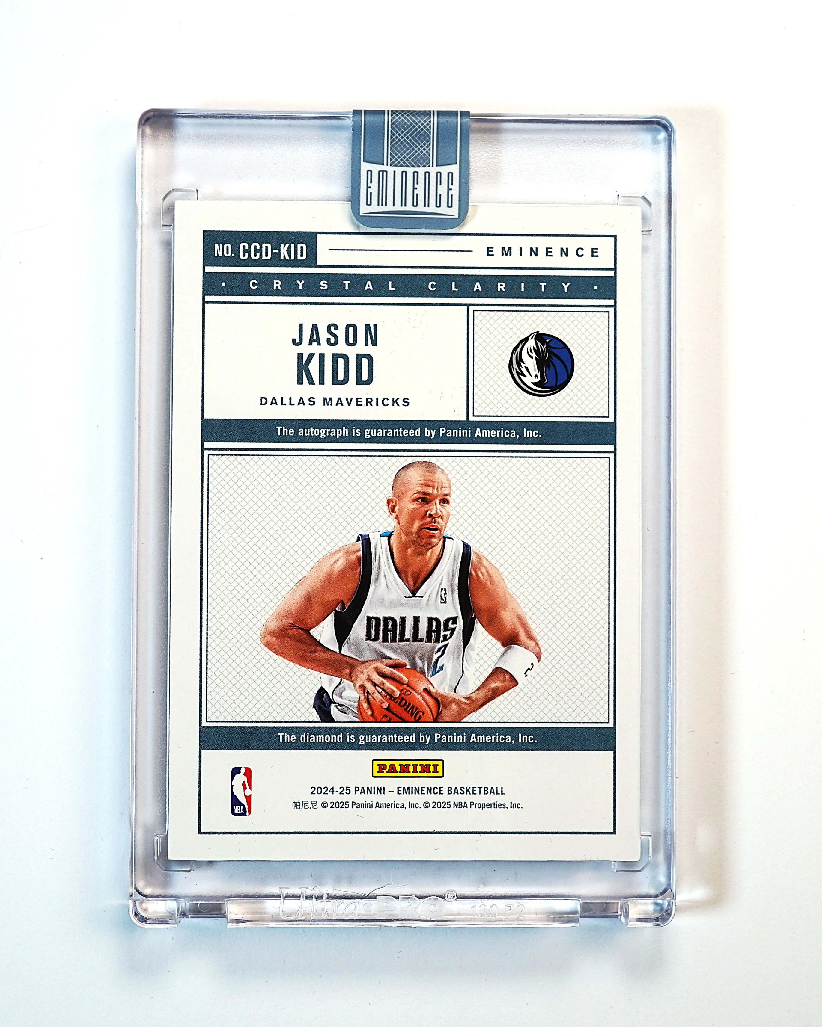 2024-25 Panini Eminence Jason Kidd 大真金 贾森 基德 07/10编 签字 卡签 Clarity 钻石签 闪版 原封砖 独行侠名宿 末年系列超有价 专收必备【MC】