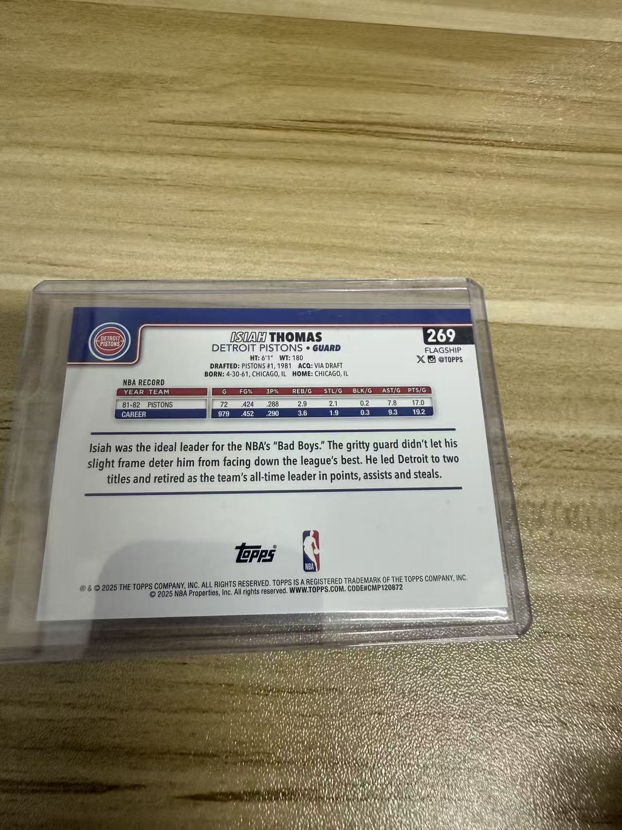 2025 Topps topps Isiah Thomas 以赛亚 托马斯 2025编 铜橙平行 彩虹套必备 微笑刺客 活塞名宿 只发默认请看描述【KK】