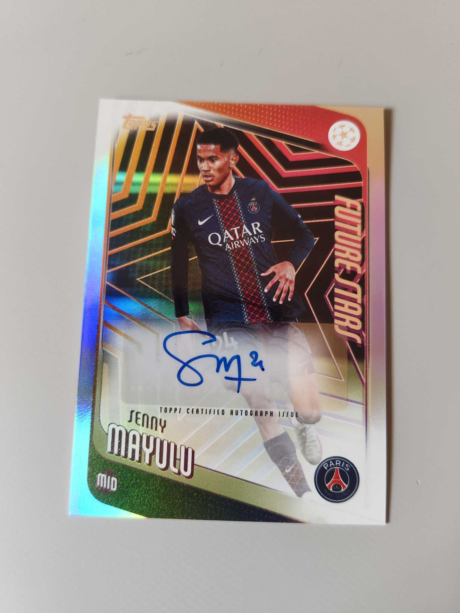 【佩妮拍卖】2025-26 Topps UCC 欧冠UCC mayulu 大巴黎 马尤卢 签字  卡品如图 拍前请阅读描述 许哥0120