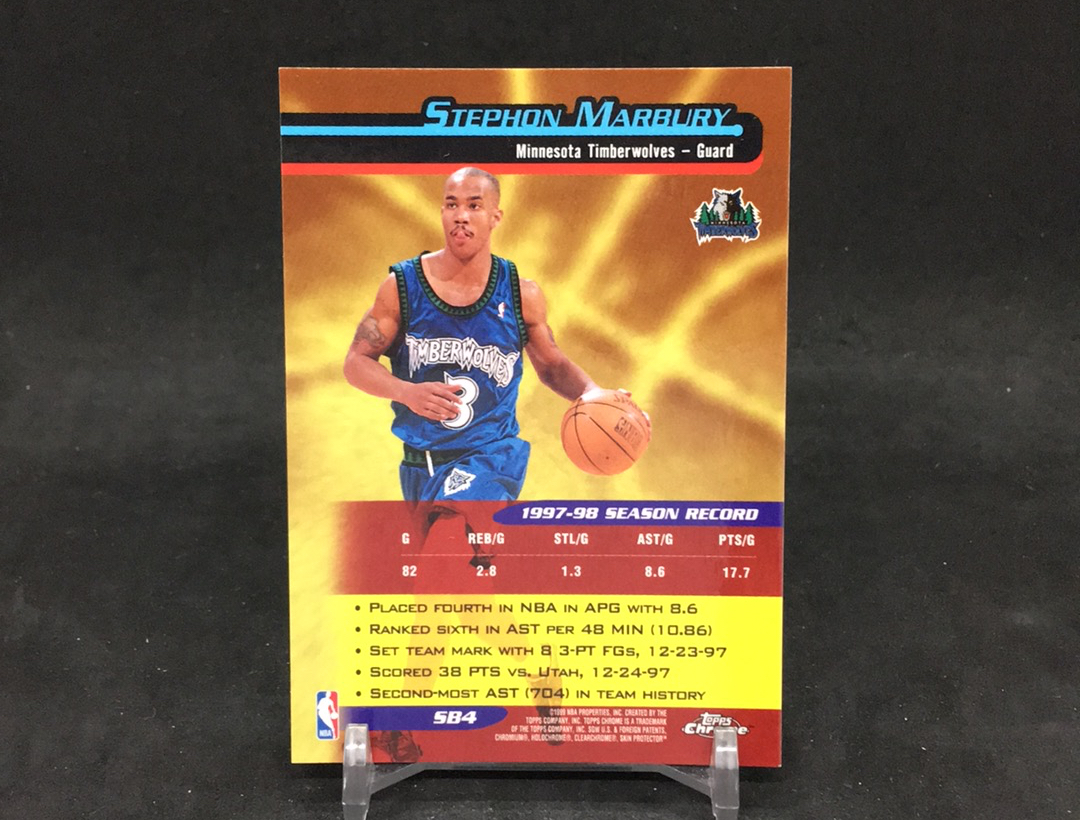 【DC拍卖】12.08 TOPPS CHROME 大比例特卡 经典老特 实卡美如画 96黄金一代顶级后卫 北京城市英雄 独狼 斯蒂芬 马布里