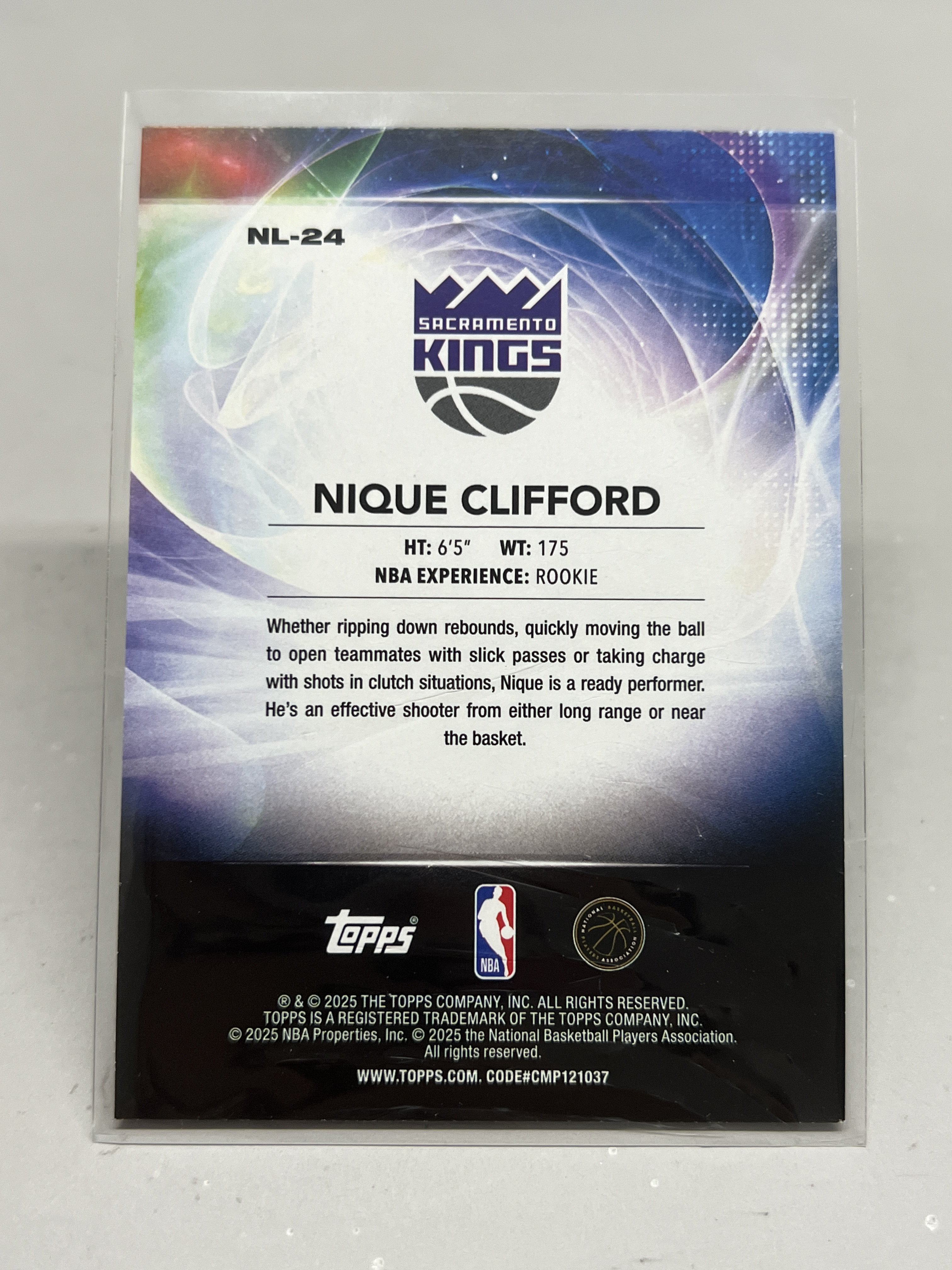2025 Topps Flagship Nique Clifford RC 【挂机拍卖】新秀 尼克·克利福德 国王 折射 #24 No Limit 特卡 卡品如图 收藏 凑套