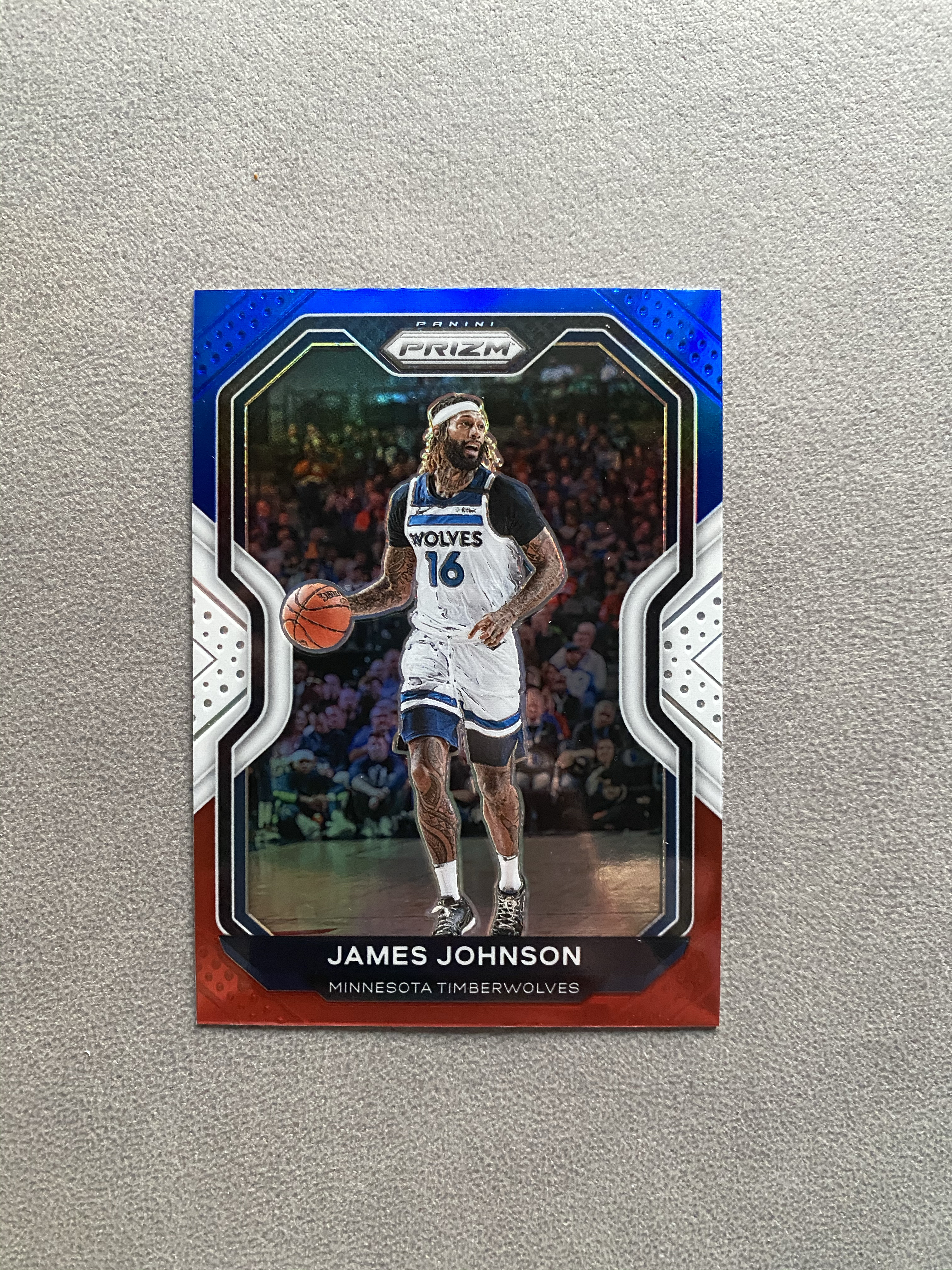 2020-21 Panini Prizm James Johnson 【国王拍卖0.3％手续费】Pz 森林狼 詹姆斯约翰逊 三色折 折射 必涨 卡品如图 实卡超美 专收凑套 投资必备