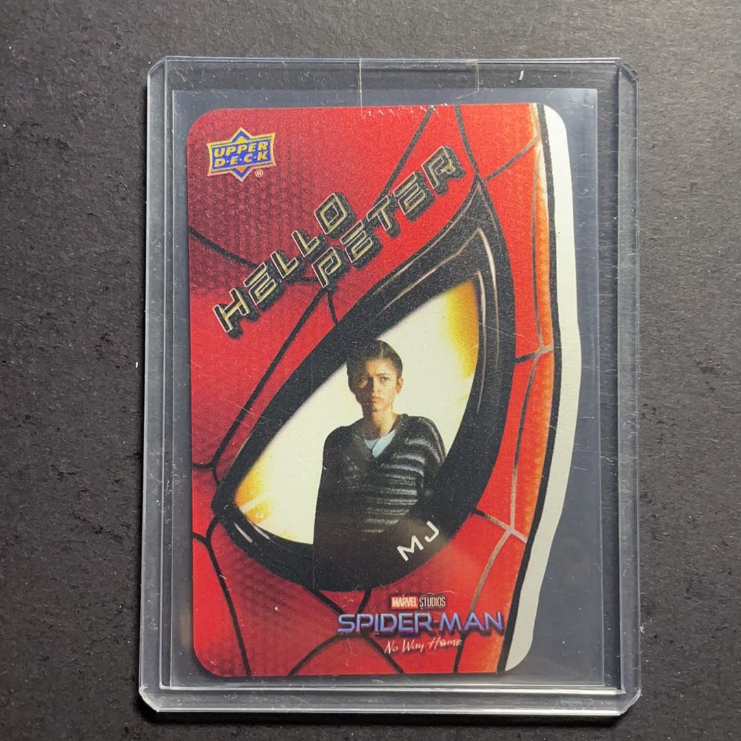 2024 Upper Deck Marvel (MCU) 蜘蛛侠 玛丽简 赞达娅 大比例1:180 你好彼得蜘蛛侠面具金属板异形特卡 HP-16 2023 UD漫威影视 蜘蛛侠3英雄无归电影系列