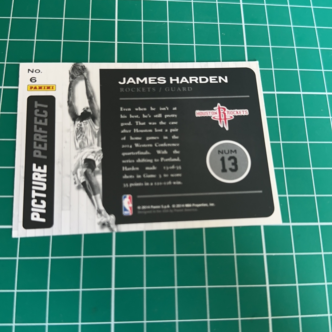 2014-15 Panini Americana James Harden S.p.a. 詹姆斯哈登 大胡子 火箭队 大头特卡 双选图 闪卡 精美选图 十年老卡 绝版卡 稀有大比例