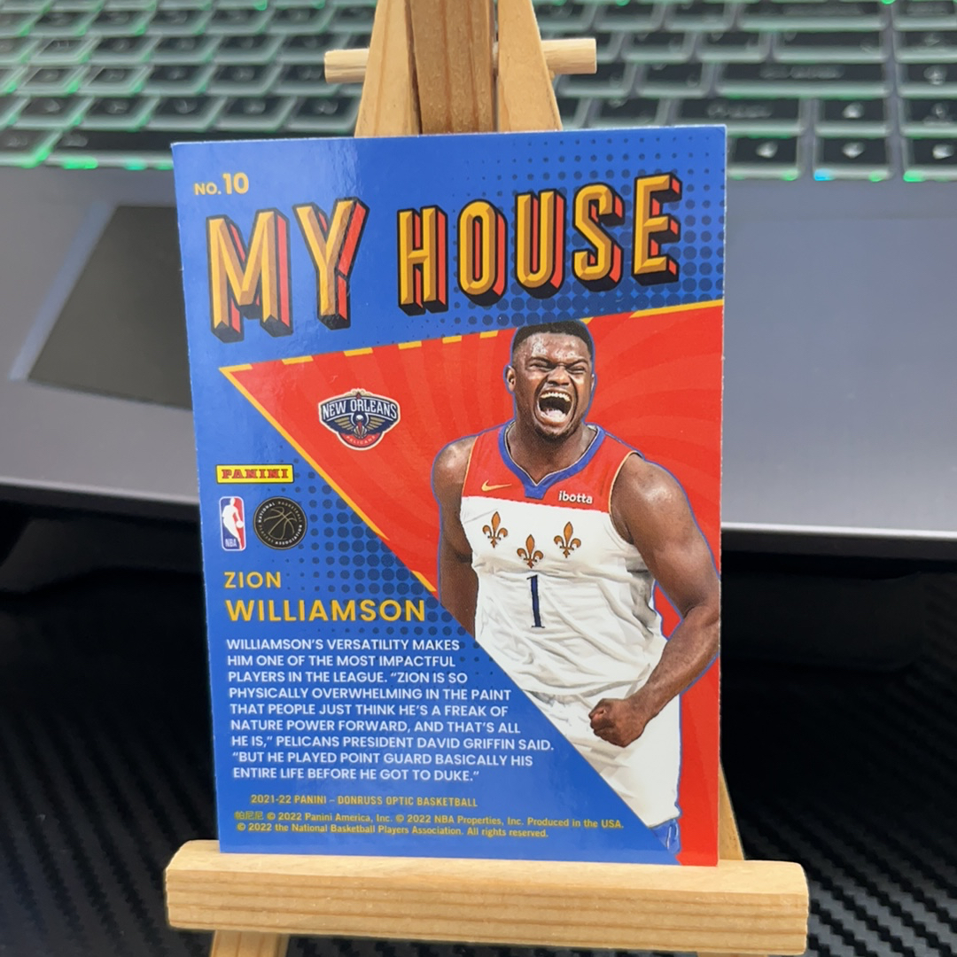 2021-22 Panini Optic Zion Williamson 锡安 威廉姆斯 鹈鹕 特卡 optic系列 特卡 卡品如图 凑图必备 值得收藏!免费代卖!