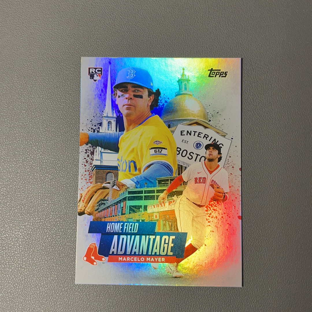 2025 Topps Update Marcelo Mayer RC 梅耶尔 红袜 首轮秀 大物 新秀 地标特卡 大比例 sp 卡背印刷线如图 #1【9527】