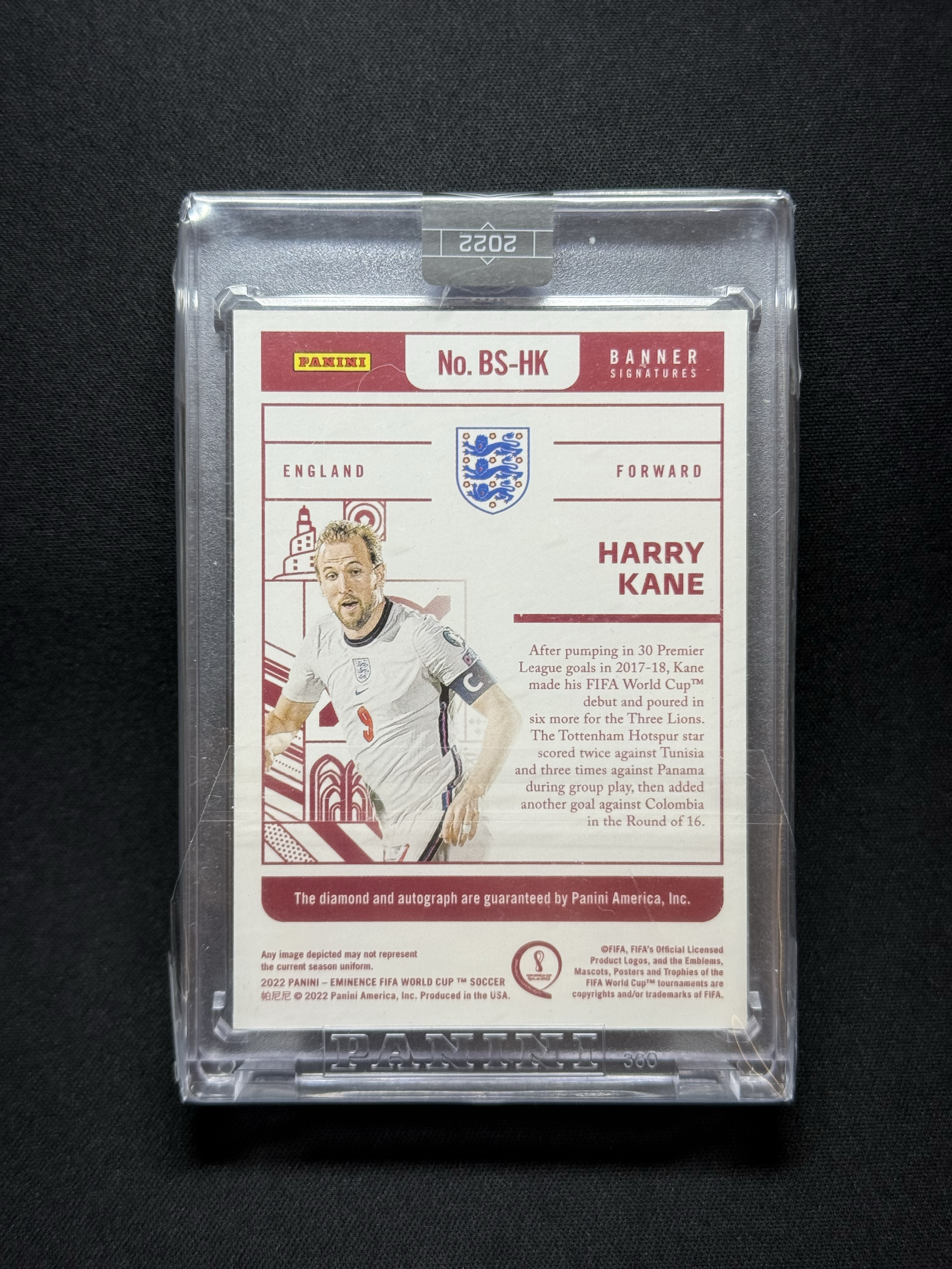 2022 Panini Eminence Harry Kane 【小贝代拍】世界杯 大真金 高端系列 英格兰 凯恩 砖石 签字 卡签 04/10编 超低编 原封砖 拍前看描述 H 安西CW