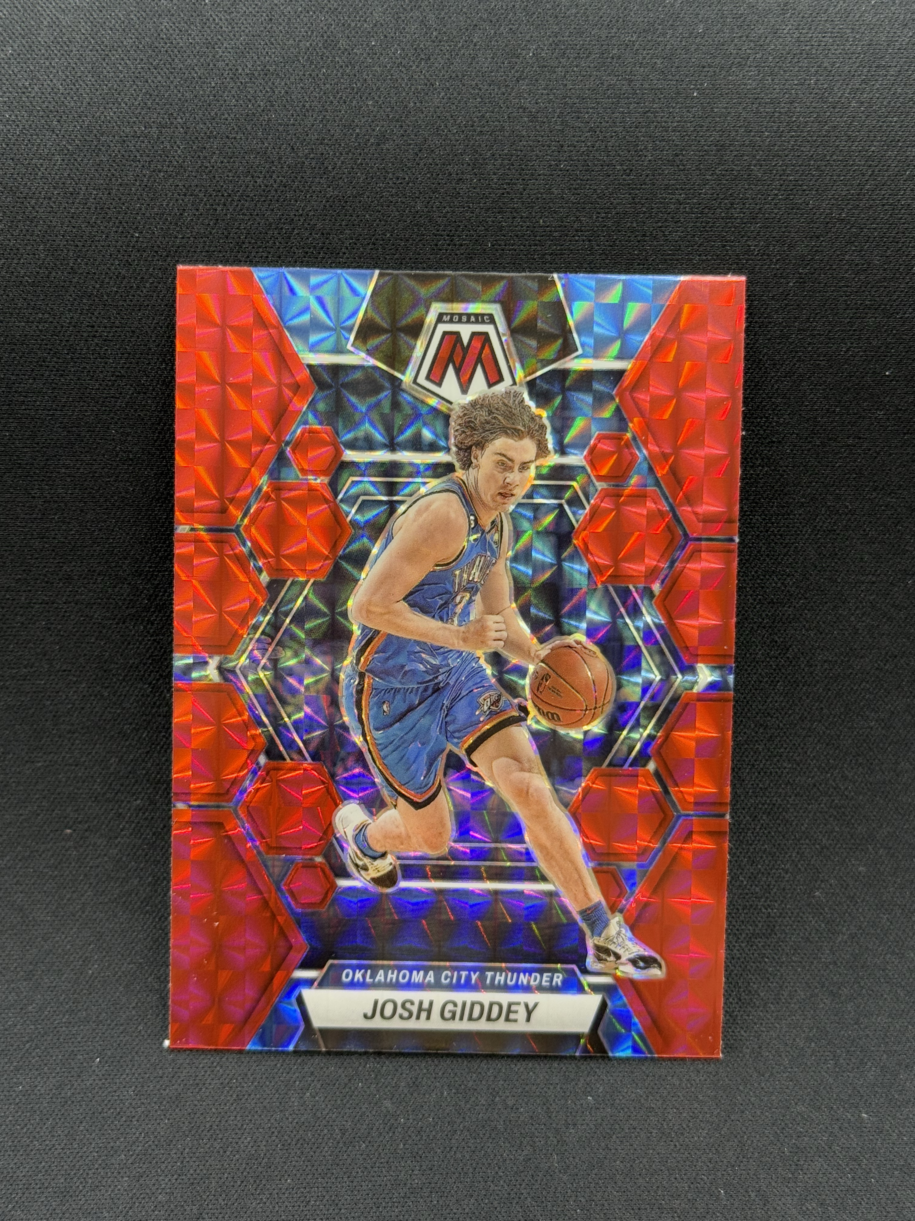 2022-23 Panini Mosaic Josh Giddey 【小贝代拍】NBA 雷霆 约什 吉迪 红马赛克折 卡品如图 拍前看描述 HCT