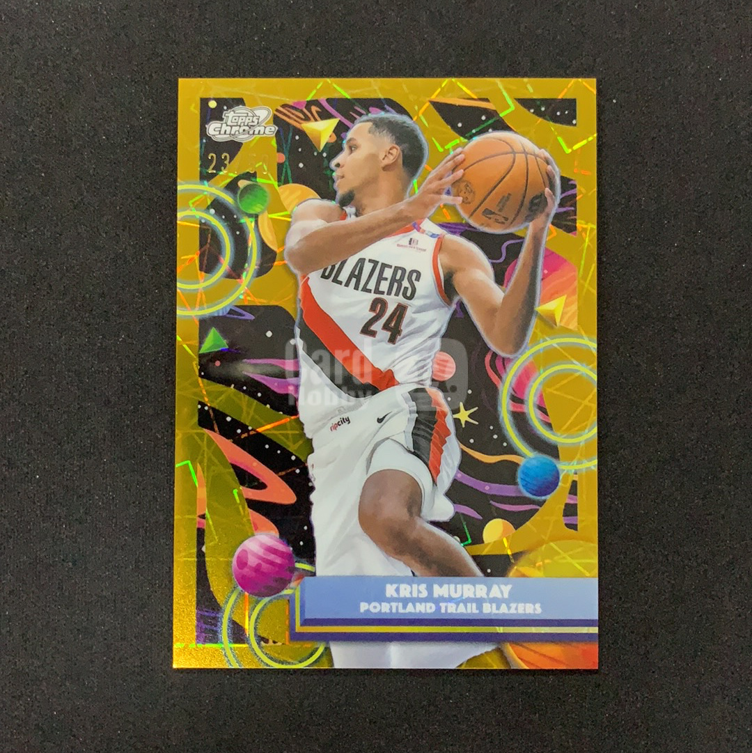 2025-26 Topps Cosmic Chrome Kris Murray 【SC拍卖】TC 宇宙 开拓者 克里斯默里 23/50编 金星际折 收藏必备(兔哥)