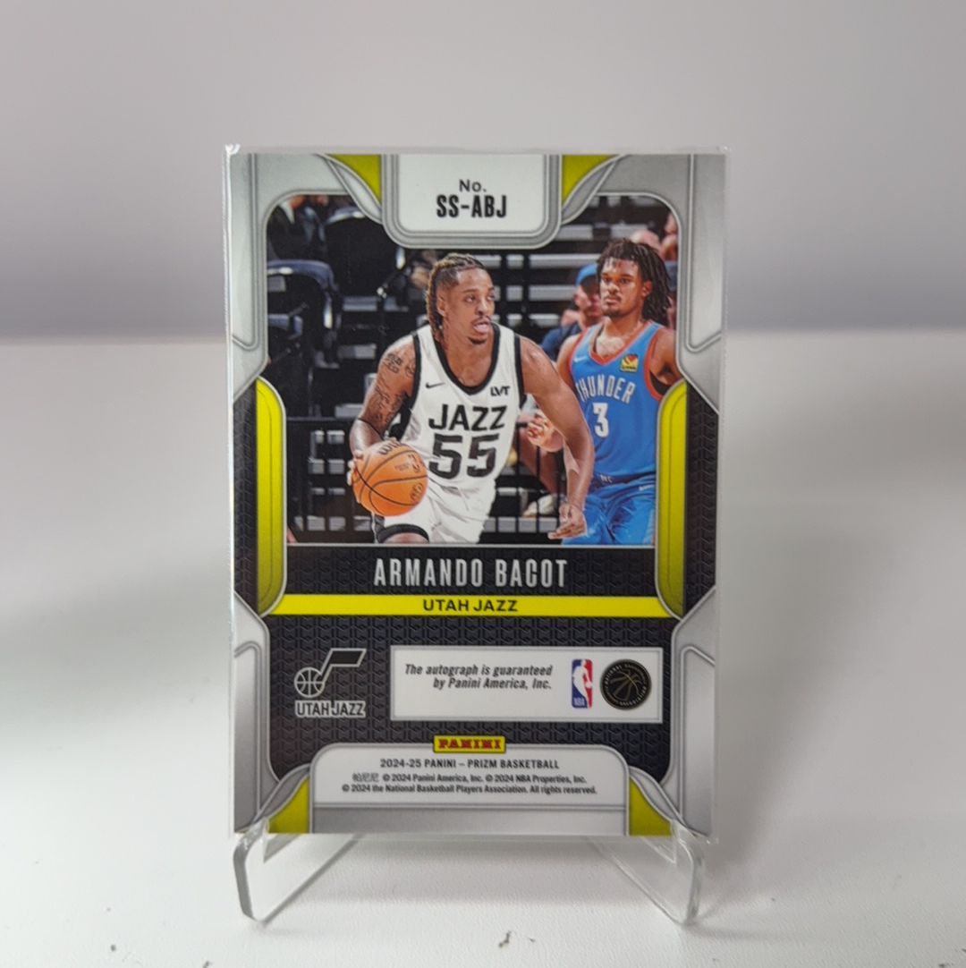 2024-25 Panini Prizm Armando Bacot RC 【免费代卖】爵士 新秀 RC 阿曼多 巴科特 PZ PRIZM 签字 贴签 折射 卡品如图 值得收藏!!