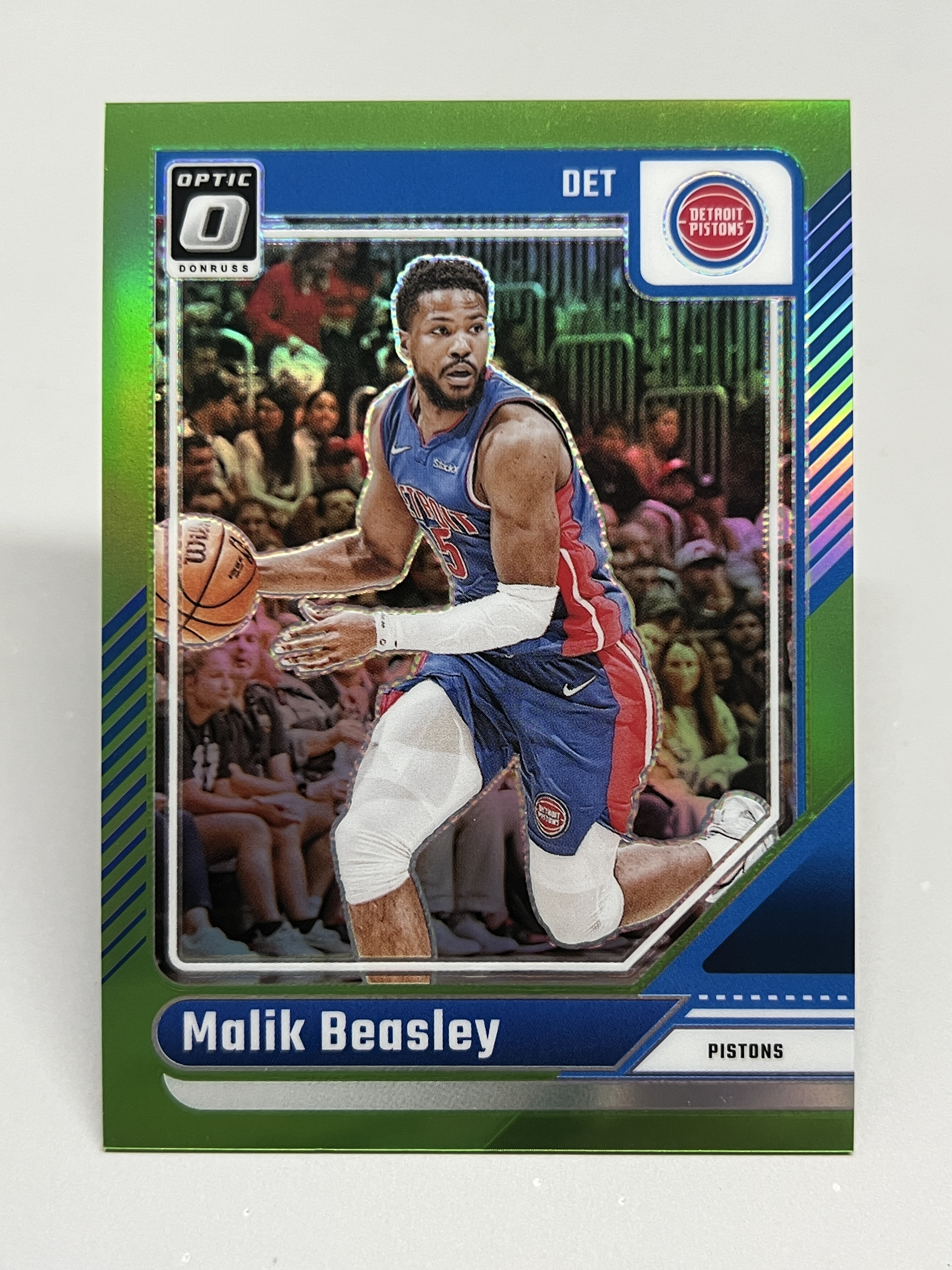 2024-25 Panini Donruss Optic Malik Beasley 【挂机拍卖】帕尼尼 杜蕾斯 OP 比斯利 活塞 99/149 绿折 折射 收藏 凑套 卡品如图