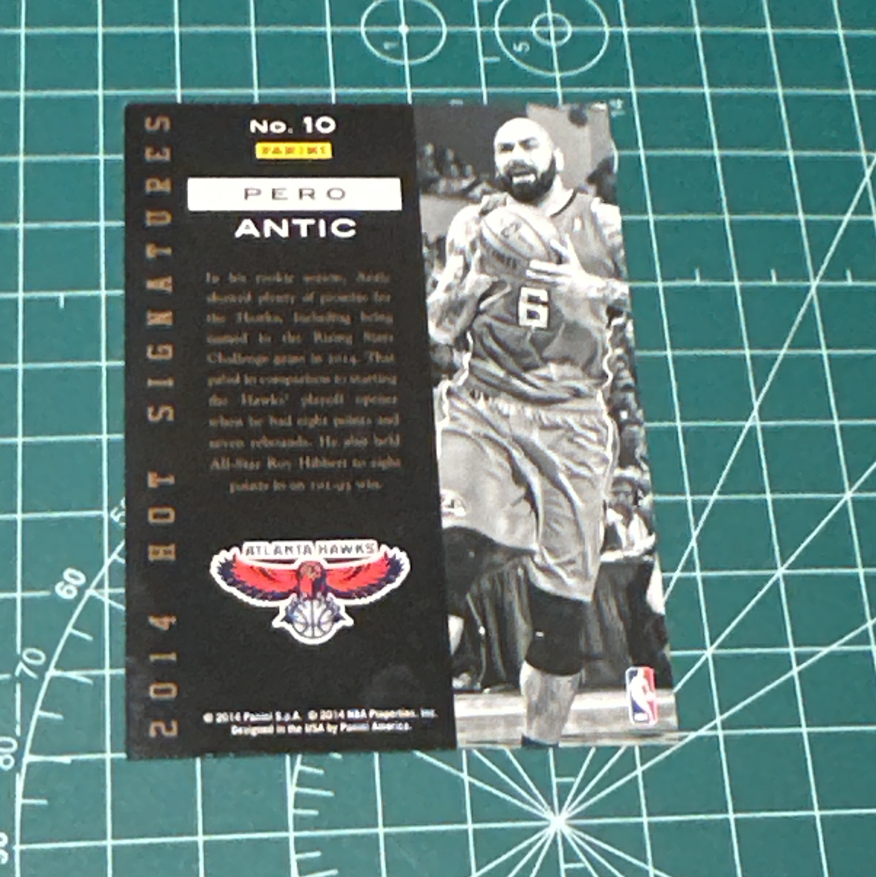 2014-15 Panini S.p.A Pero Antic 中雅图/中亚图 佩罗安蒂奇 金签卡 签名 签字 金色印签 特卡 老卡 绝版卡 稀有大比例