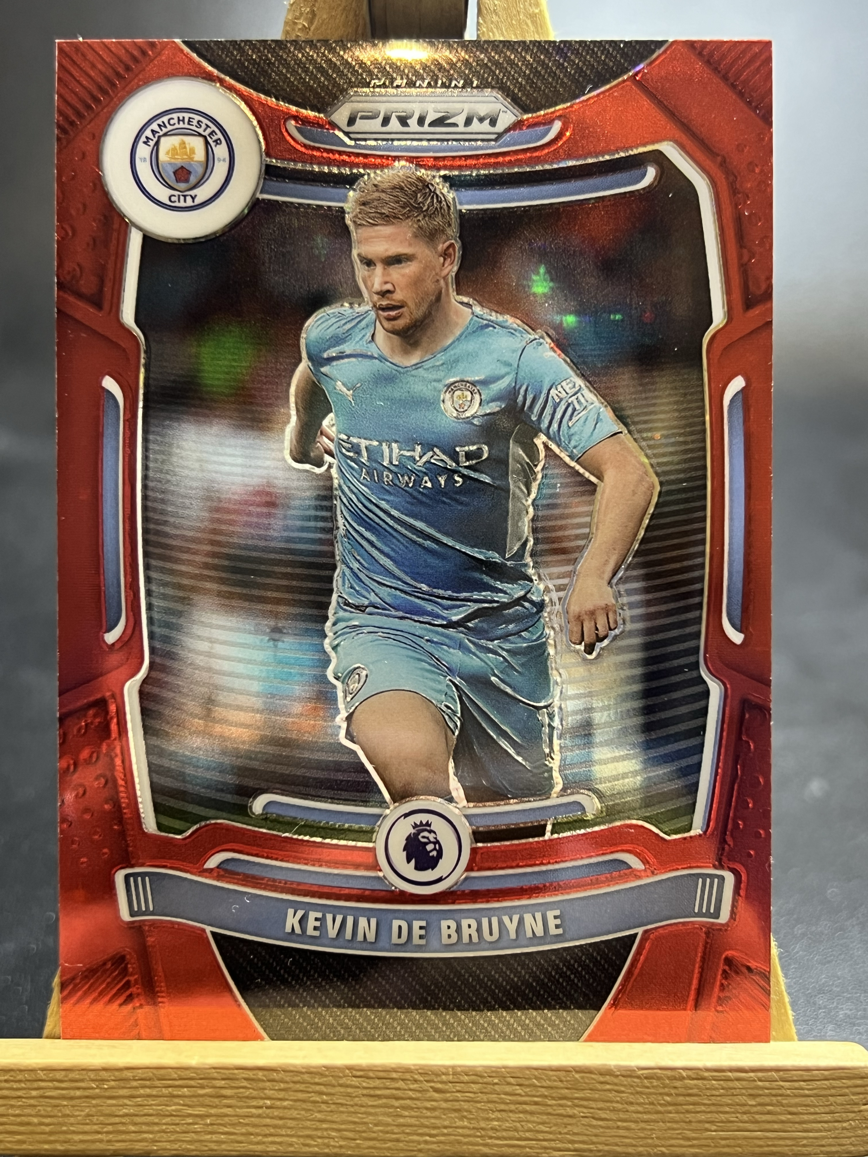 2021-22 Panini Prizm Kevin De Bruyne 德布劳内 丁丁 曼城 足球英超PZ 12/28编 红星折 折射 李哥 叉叉拍卖