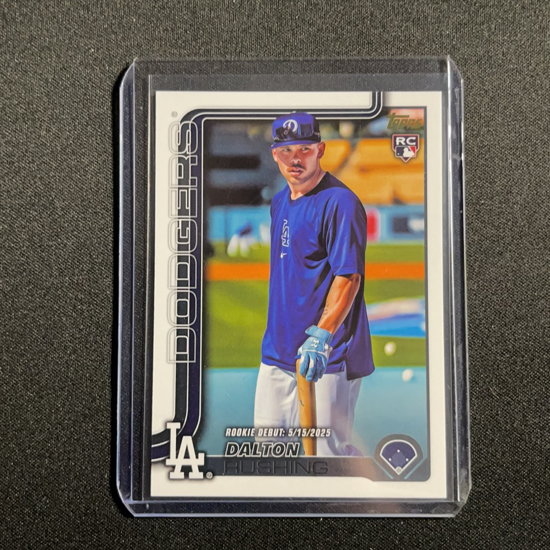 2025 Topps Update Dalton Rushing RC 道尔顿 拉辛 道奇 农场第一 首秀日 新秀 大比例变化版 金背 ssp 罕见【王】