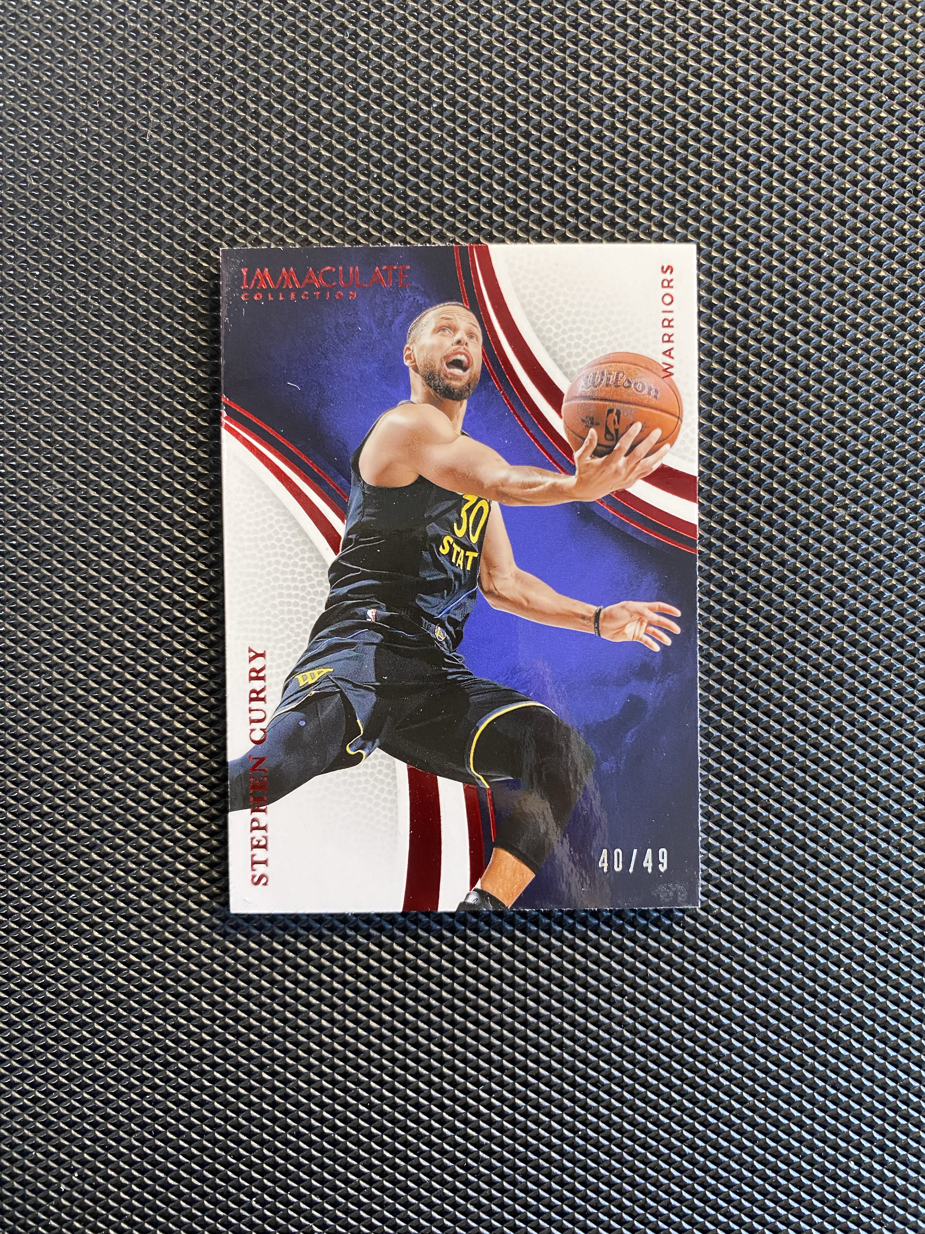 【深情拍卖】2024-25 Panini Immaculate 爱咪咪 Stephen Curry 勇士 萌神 斯蒂芬 库里 49编 红平行 卡品如图 #js277#