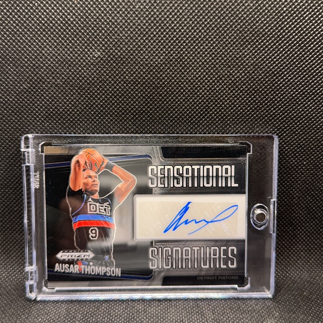 【Roseee代卖】2024-25 Panini prizm black Ausar Thompson 活塞 奥萨尔汤普森 ss签 签字 jeff