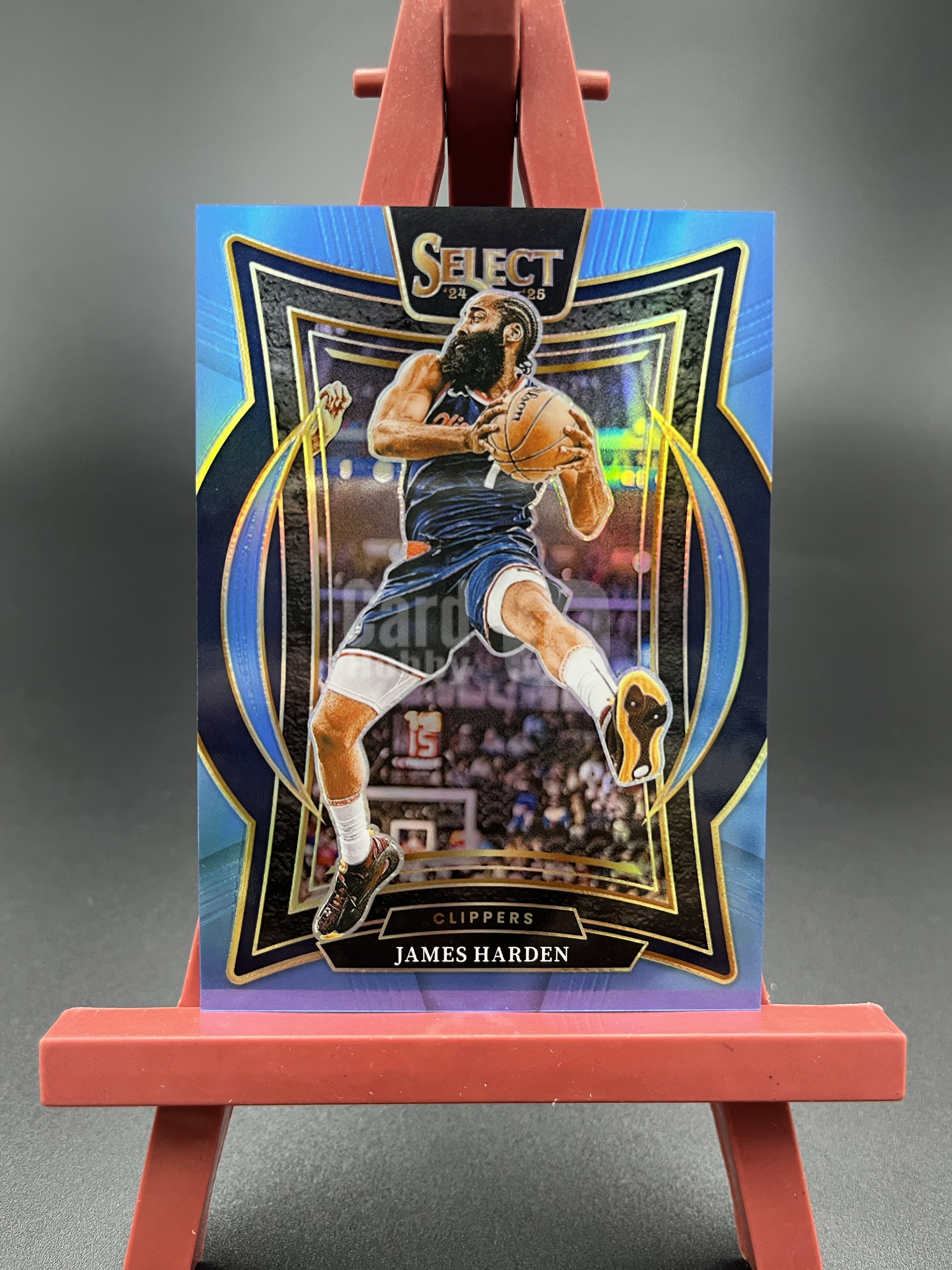 【西子拍卖】 2024-25 Panini Select James Harden 快船 詹姆斯 哈登 大胡子 1级 一级 75/299编 天蓝折 折射 微瑕如图 Q19