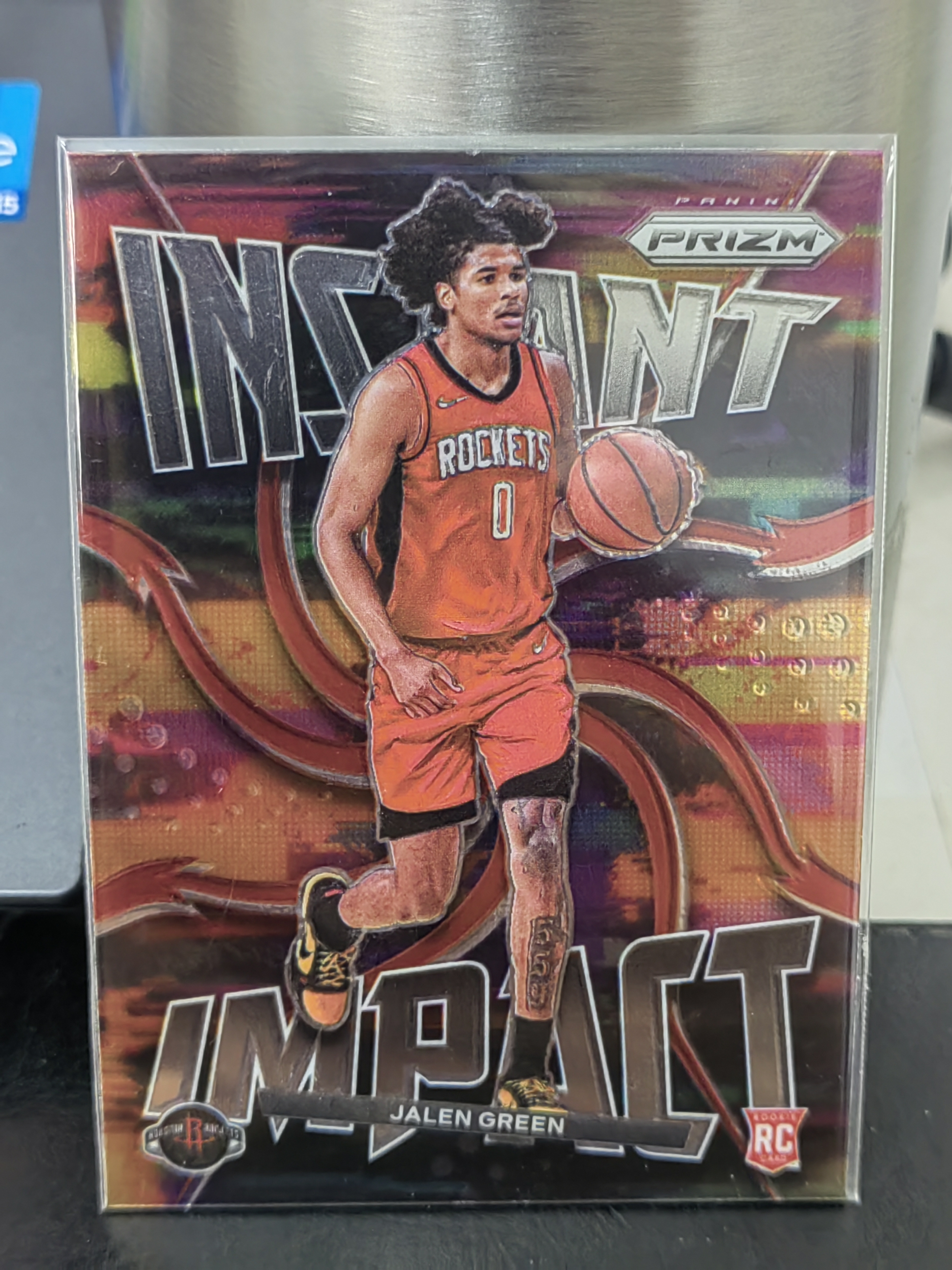 2021-22 Panini PRIZM Jalen Green RC PZ 新秀 杰伦格林 火箭 特卡 INSTANT IMPACT 即时影响力 篮 白边白角 不保卡品 卡品如图