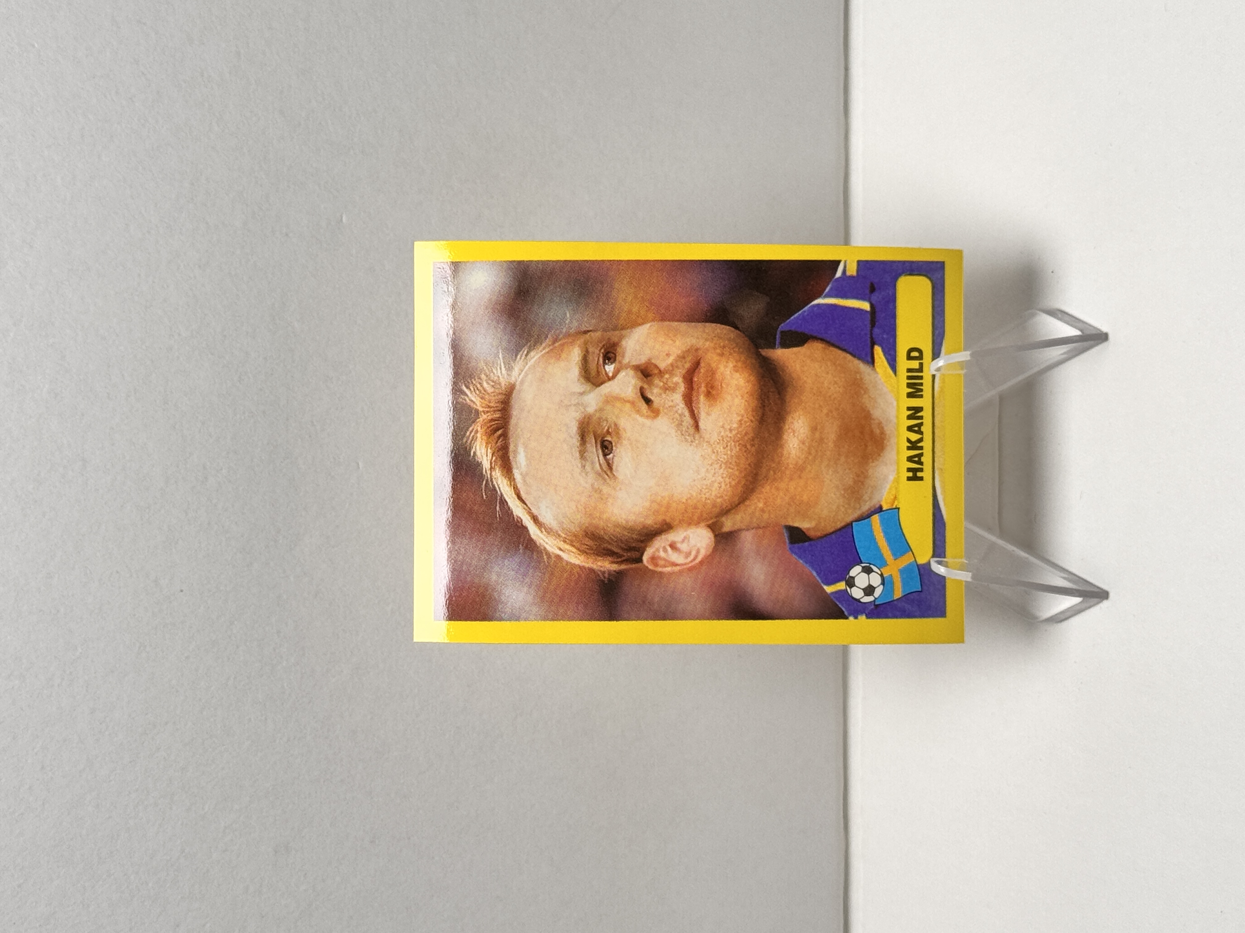2002 Paper Toys World Cup Hakan Mild 韩日世界杯 贴纸 哈坎·米尔德 稀有老贴纸 收藏必备 卡品如图【星爷代拍】川川