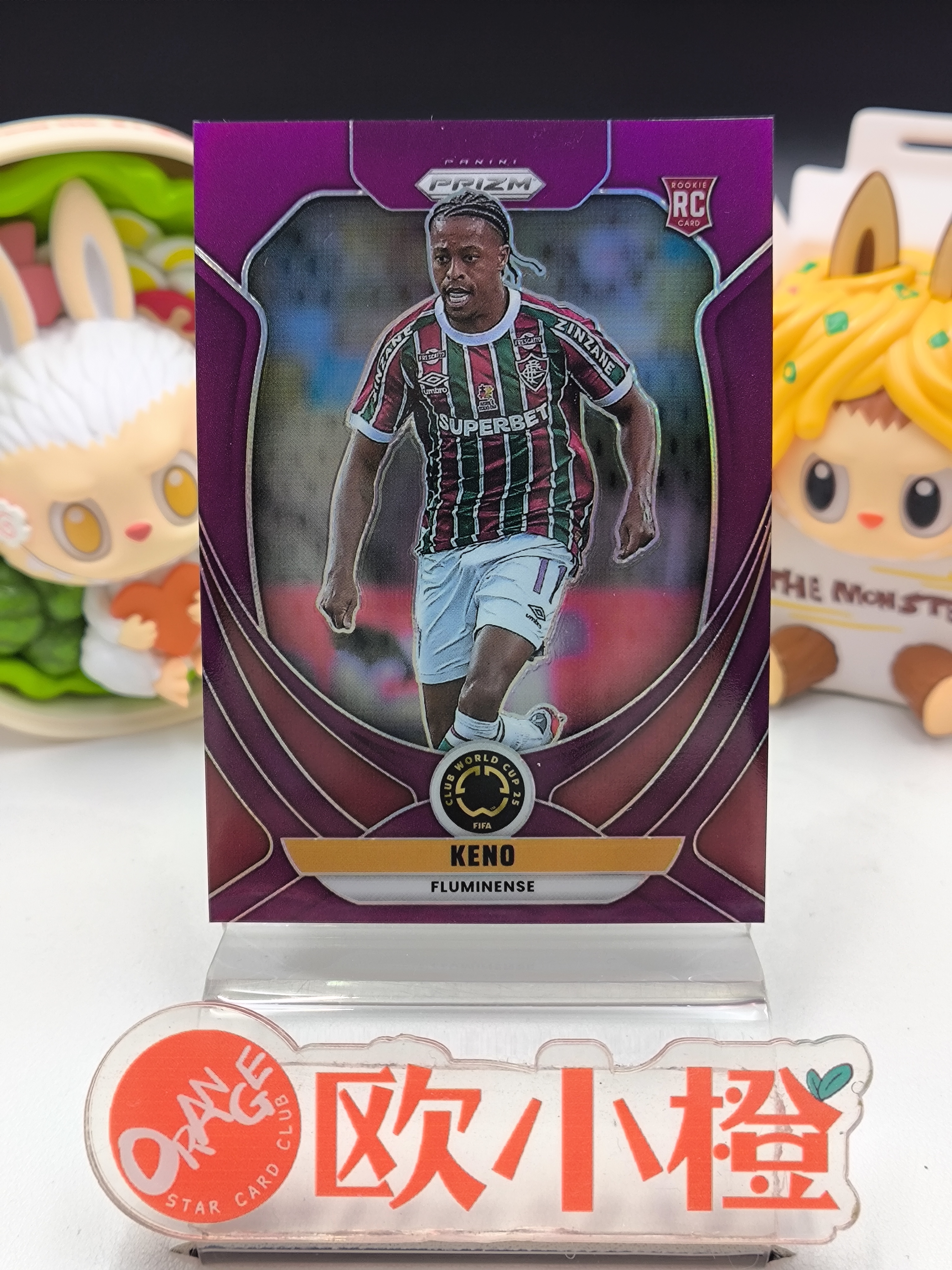 2025 【欧小橙急速拍】 Prizm Keno RC 世俱杯PZ 弗卢米嫩塞 新秀 基诺 紫折 125编 细节如图 收藏必备 航-V9499