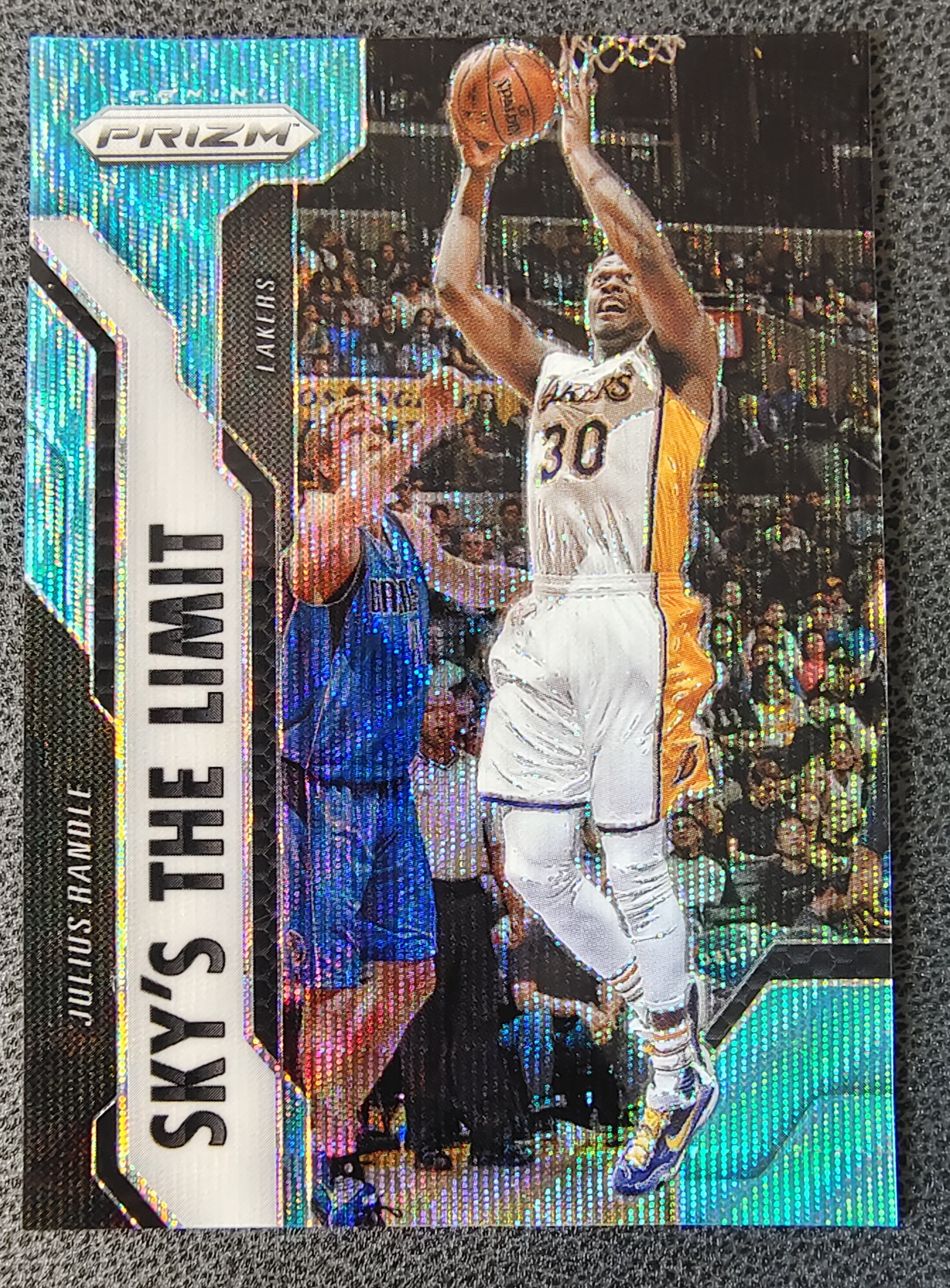 2016-17 Panini Prizm Julius Randle 洛杉矶 湖人队 朱利叶斯 兰德尔 湖水蓝折 02/25编 生日编