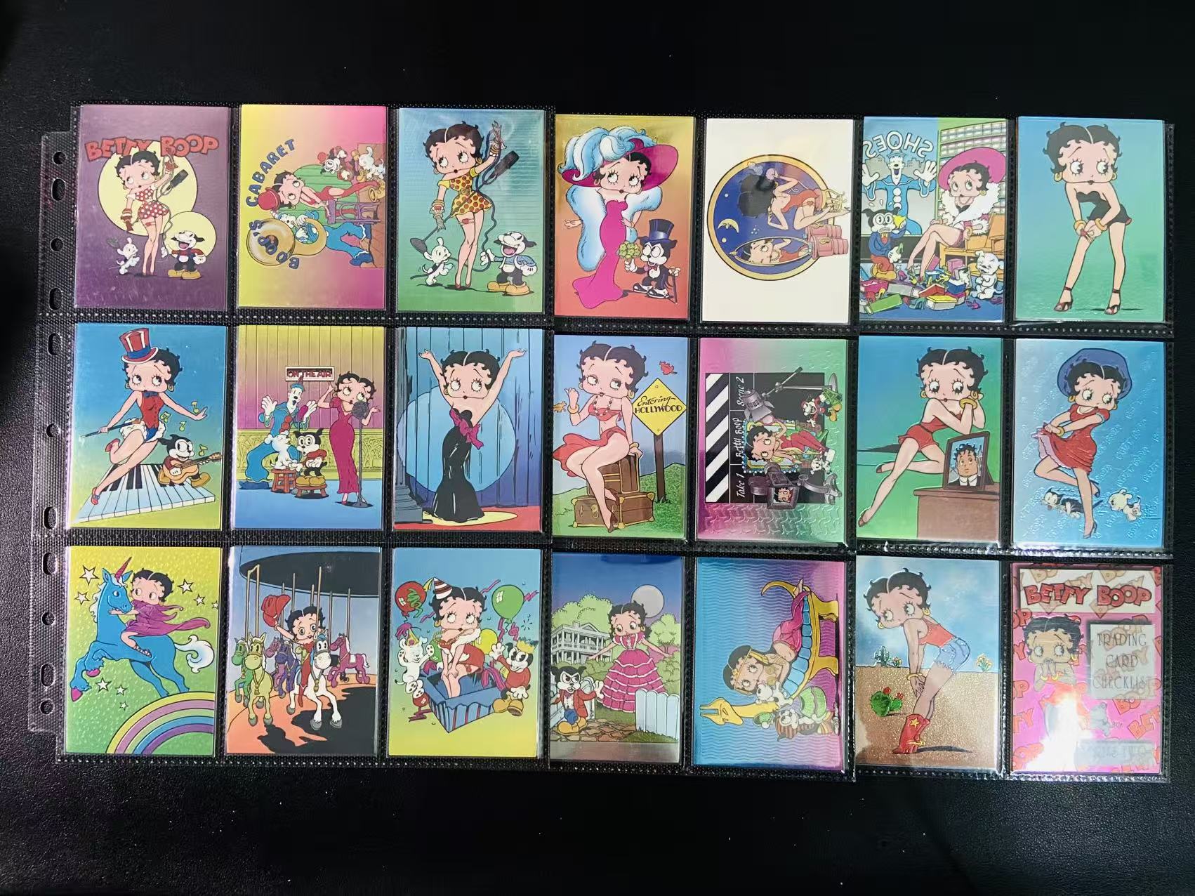 1997 KROME Betty Boop 贝蒂小姐 97年1-45号齐 经典荧幕角色贝蒂小姐 卡品如图卡况良好带卡页发货 少见稀有收藏卡 中古古早收藏卡 老卡 关联 迪士尼100周年