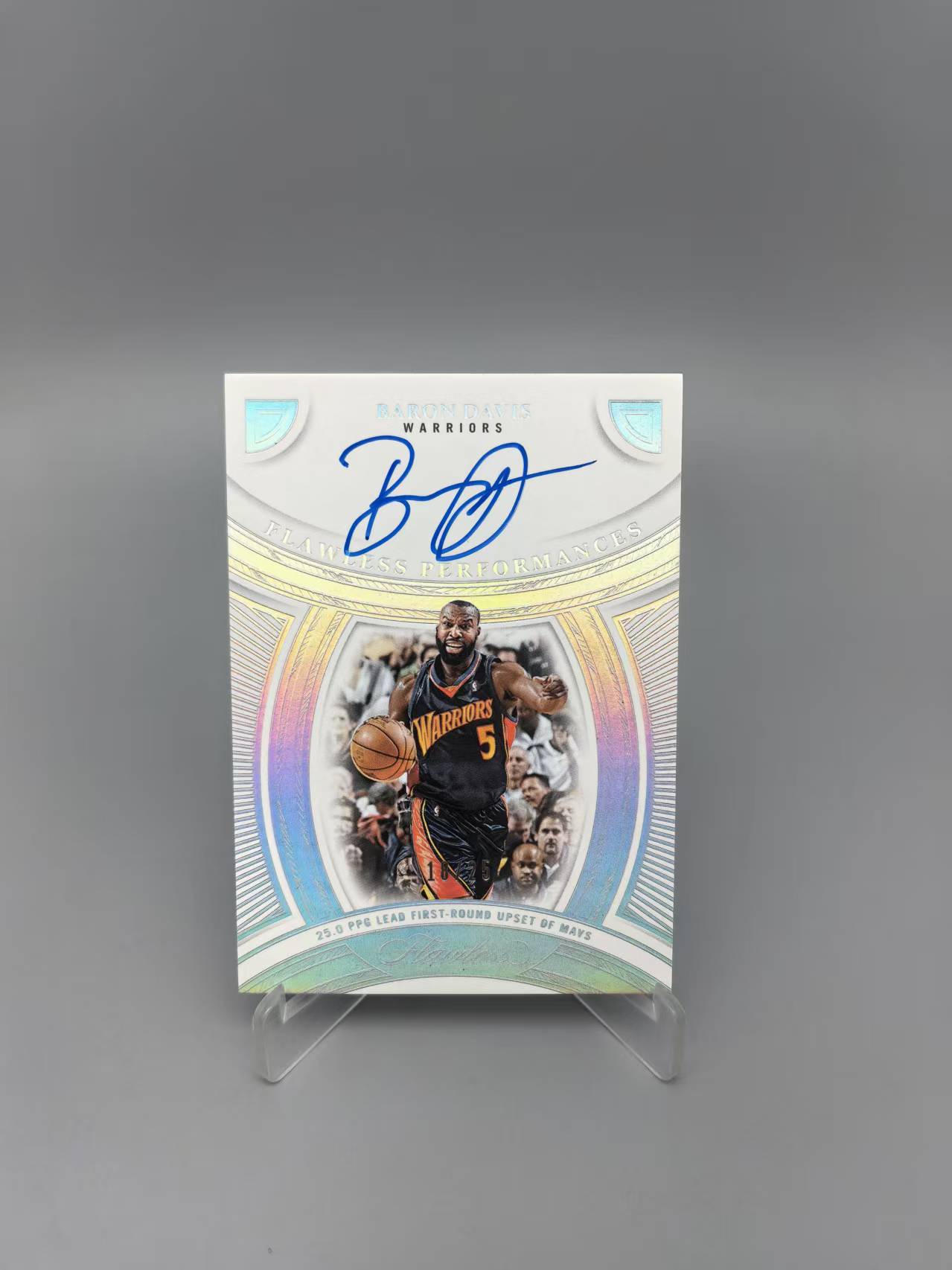 【拆吧代拍】2024-25 Panini Flawless Baron Davis 手提 金州勇士 拜伦 戴维斯 Performances 签字 25编 卡签 轻印看图 派大心1206