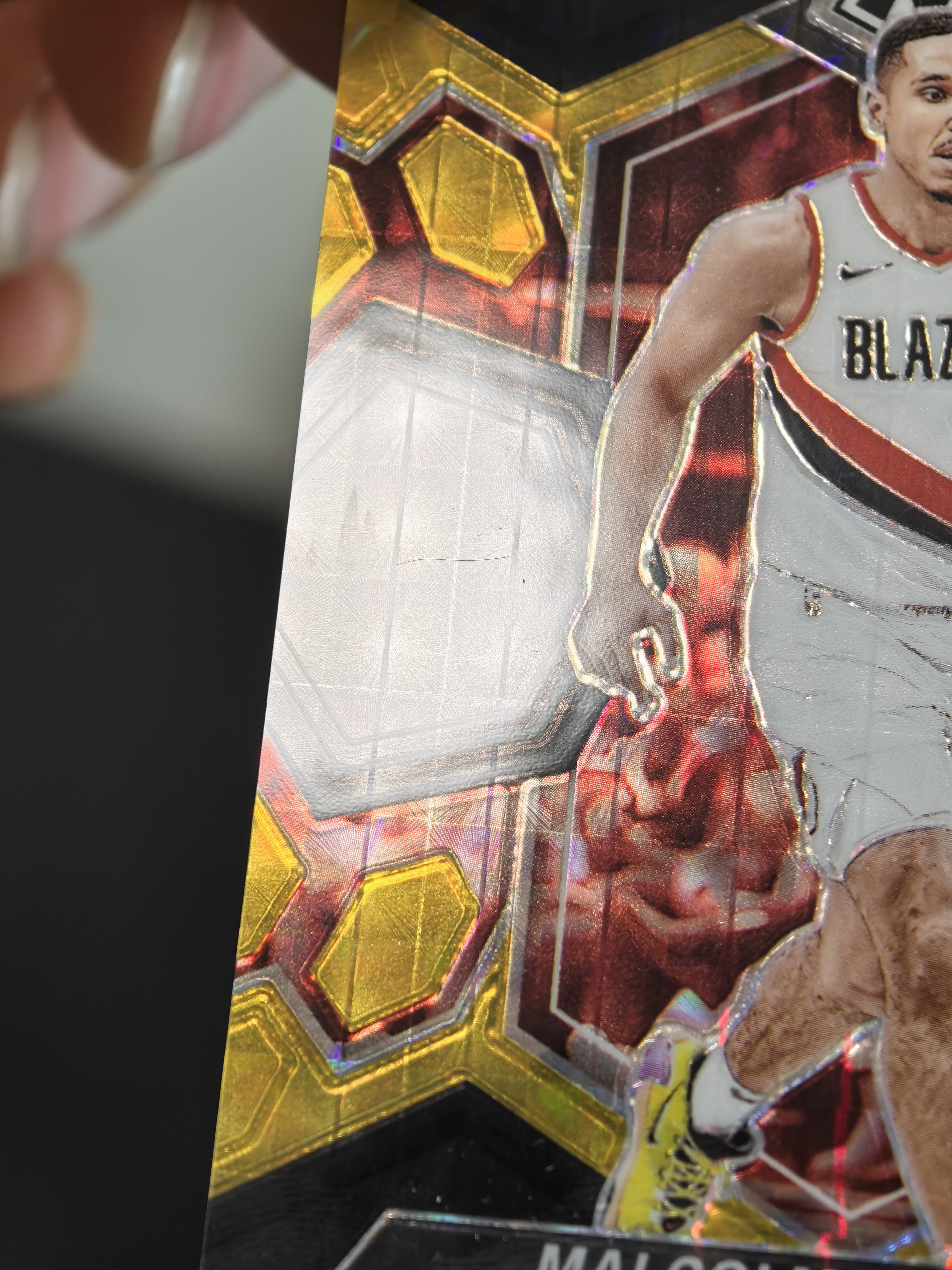 2023-24 Panini Mosaic Derrick Jones Jr. 马赛克 开拓者 马尔科姆布罗格登 8/8编 尾编 黑金马赛克折 折射 微瑕 实卡精美 卡品如图 冯总