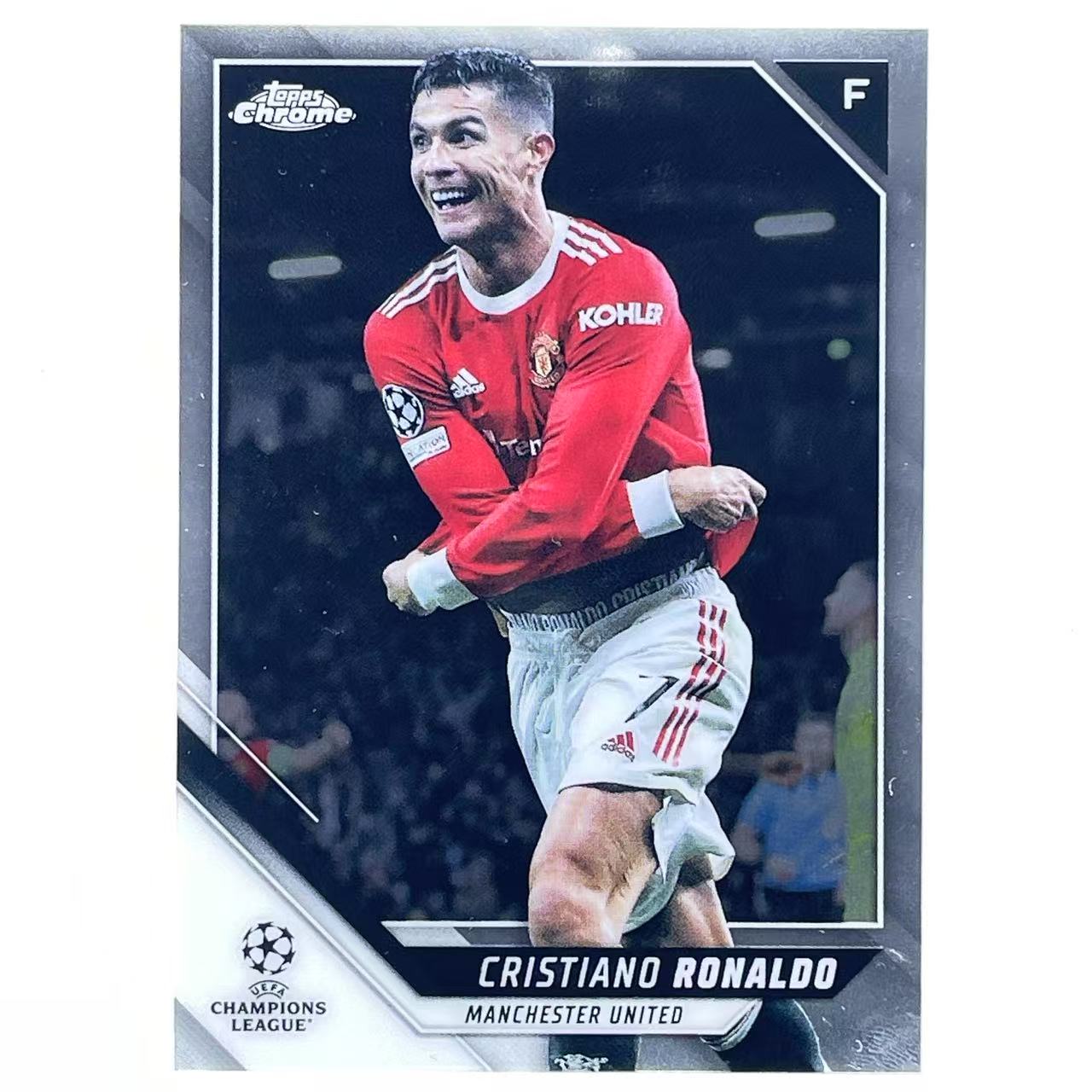 X 2021-22 Topps Chrome Cristiano Ronaldo C罗 罗纳尔多 总裁 葡萄牙 皇马 尤文图斯 曼联 利雅得胜利 欧冠 TC 普卡 Base 轻印如图 WWW#