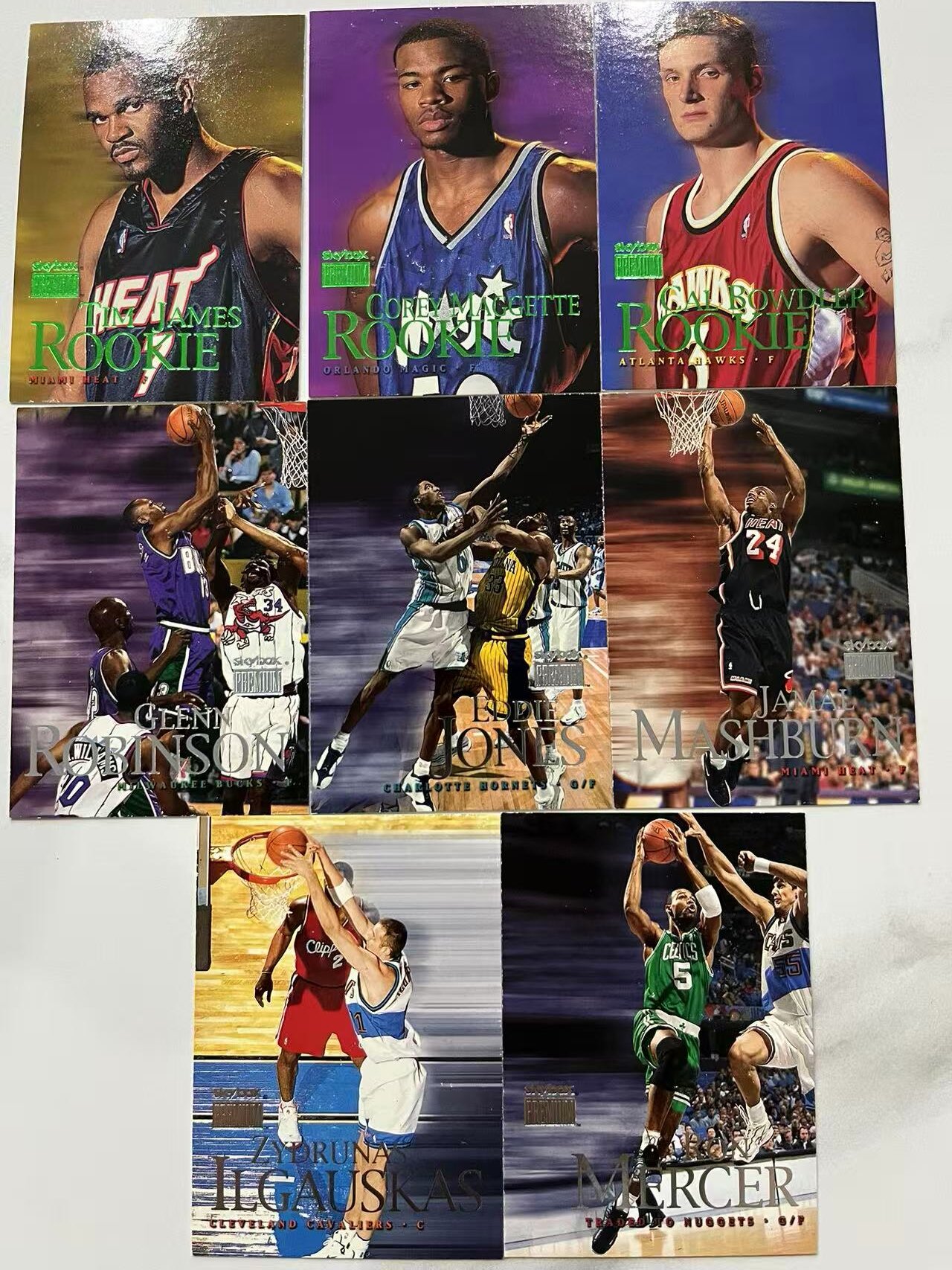 1999 SkyBox SkyBox Glenn Robinson 《王中王代卖》LOT 8张打包 格伦 罗宾逊 马什本 詹姆斯 马盖蒂 詹姆斯 老卡 打包不保卡品 瑕疵如图 凑套必备 可累积 D2