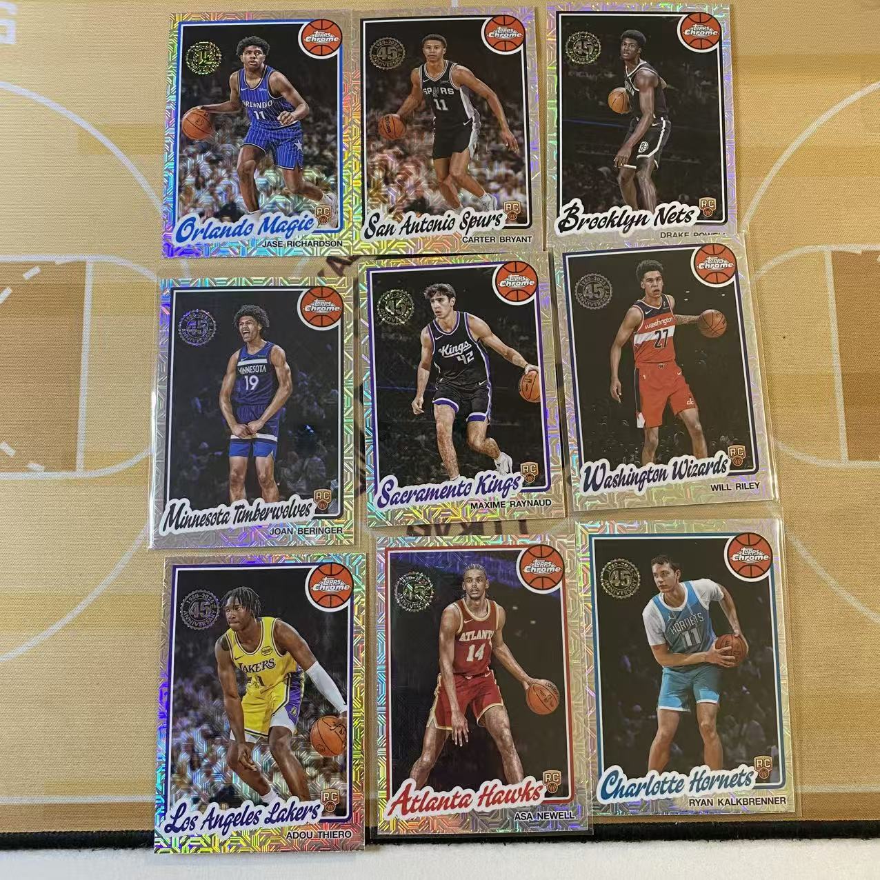 撸卡厮 Lukas 2025 topps chrome 插放 mojo折 理查德森 卡特 布莱恩特 卡尔克布伦纳 新秀折 带队 打包(青)