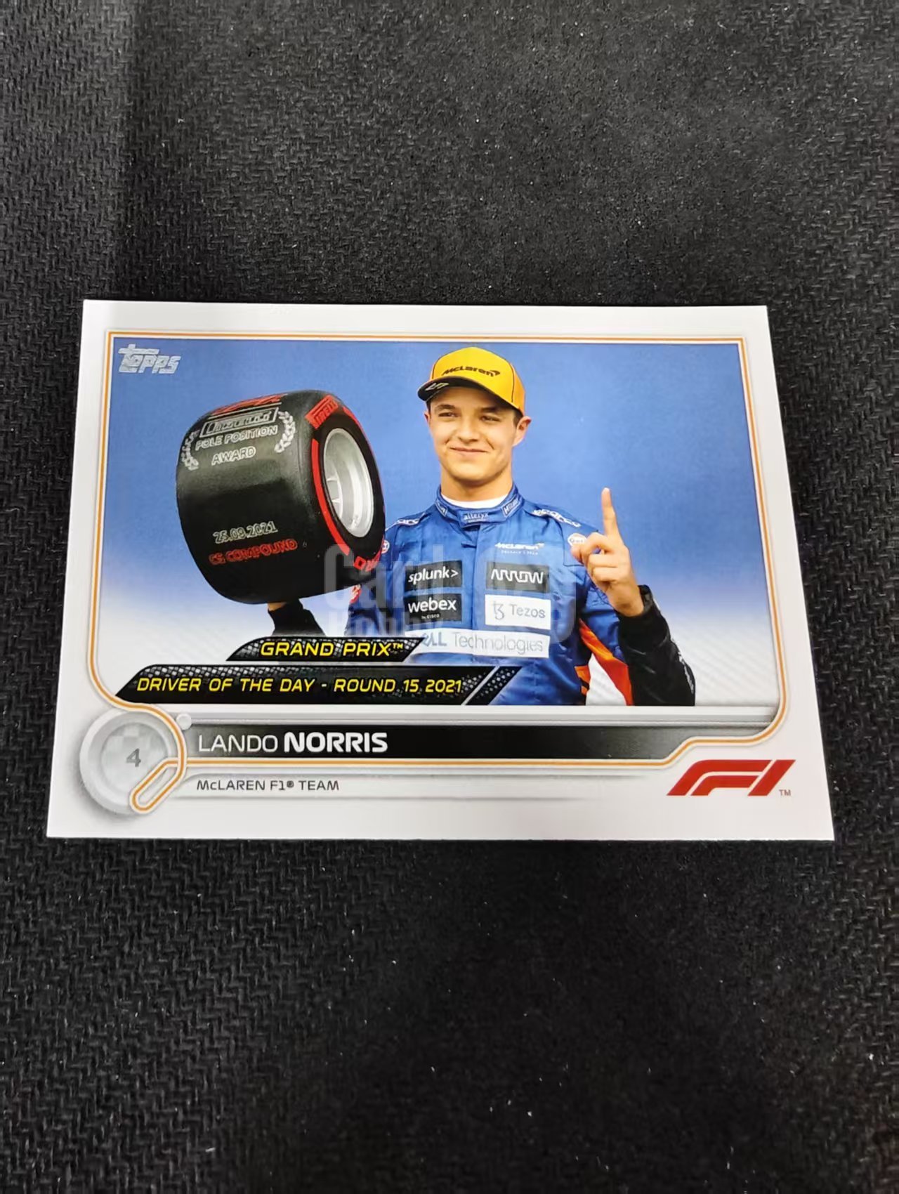 2022 Topps Chrome F1 Lando Norris 兰多 诺里斯 迈凯伦车队 划痕 边角瑕疵 @186