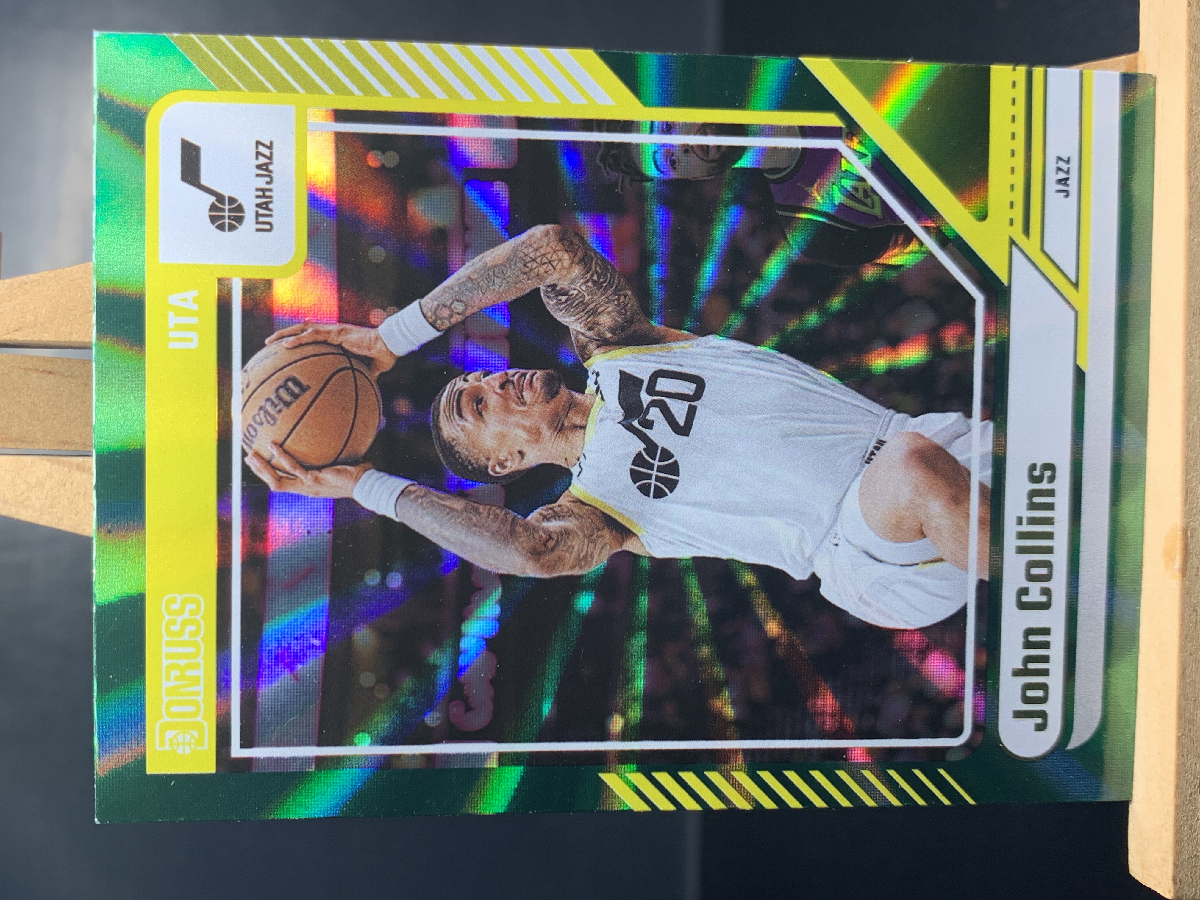 (A4) 2024-25 PANINI 杜蕾斯系列  约翰 科林斯 爵士  实卡好看 收藏凑套必备 卡品如图！！！