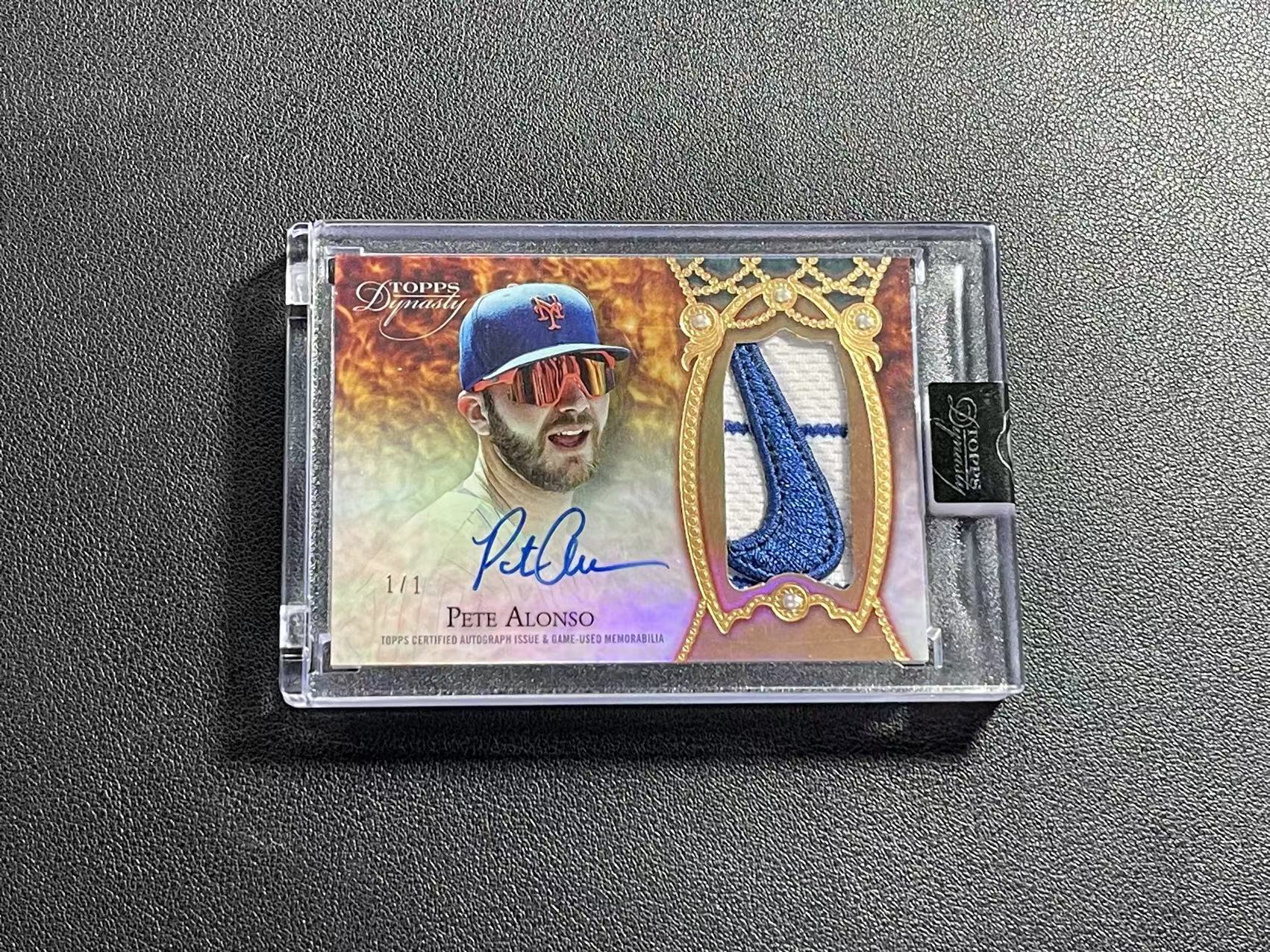 【超新星精品】2022 Topps Dynasty Pete Alonso 王朝 大都会 皮特 阿隆索 1of1 1/1编 耐克钩子logo ...