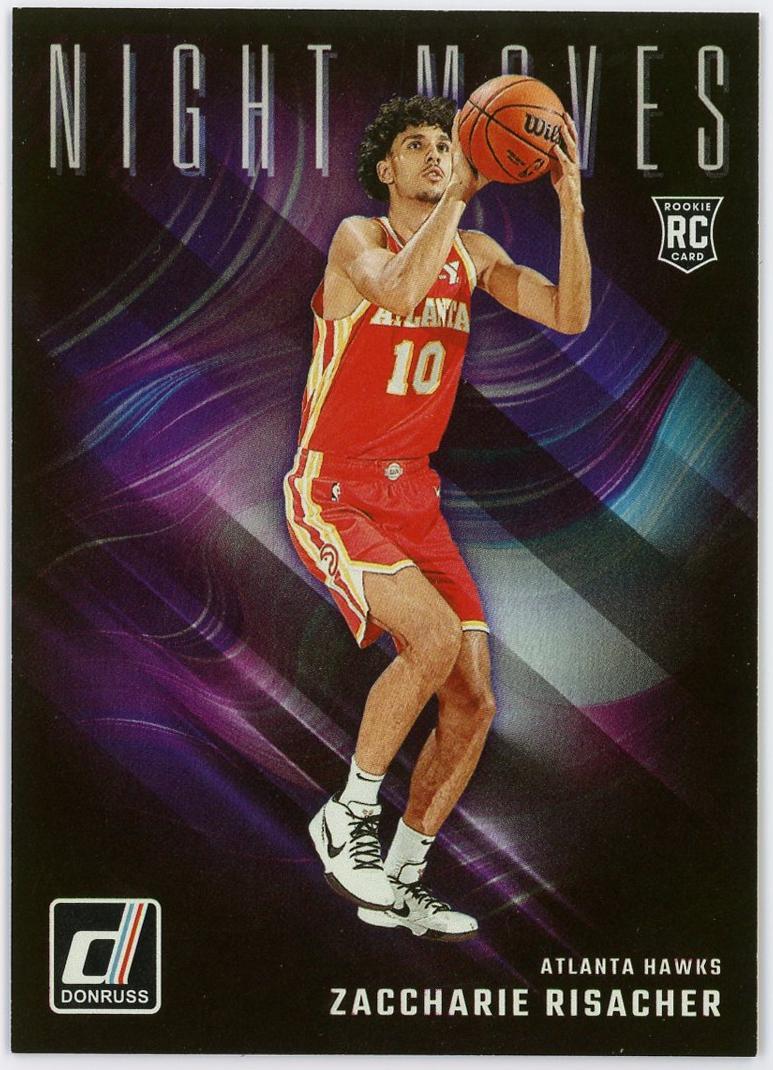 2024-25 Panini Donruss Zaccharie Risacher RC 扎卡里里萨谢 新秀 杜蕾斯 大比例 Night Moves 夜行特卡 老鹰 卡品如图 1BL6/11.12
