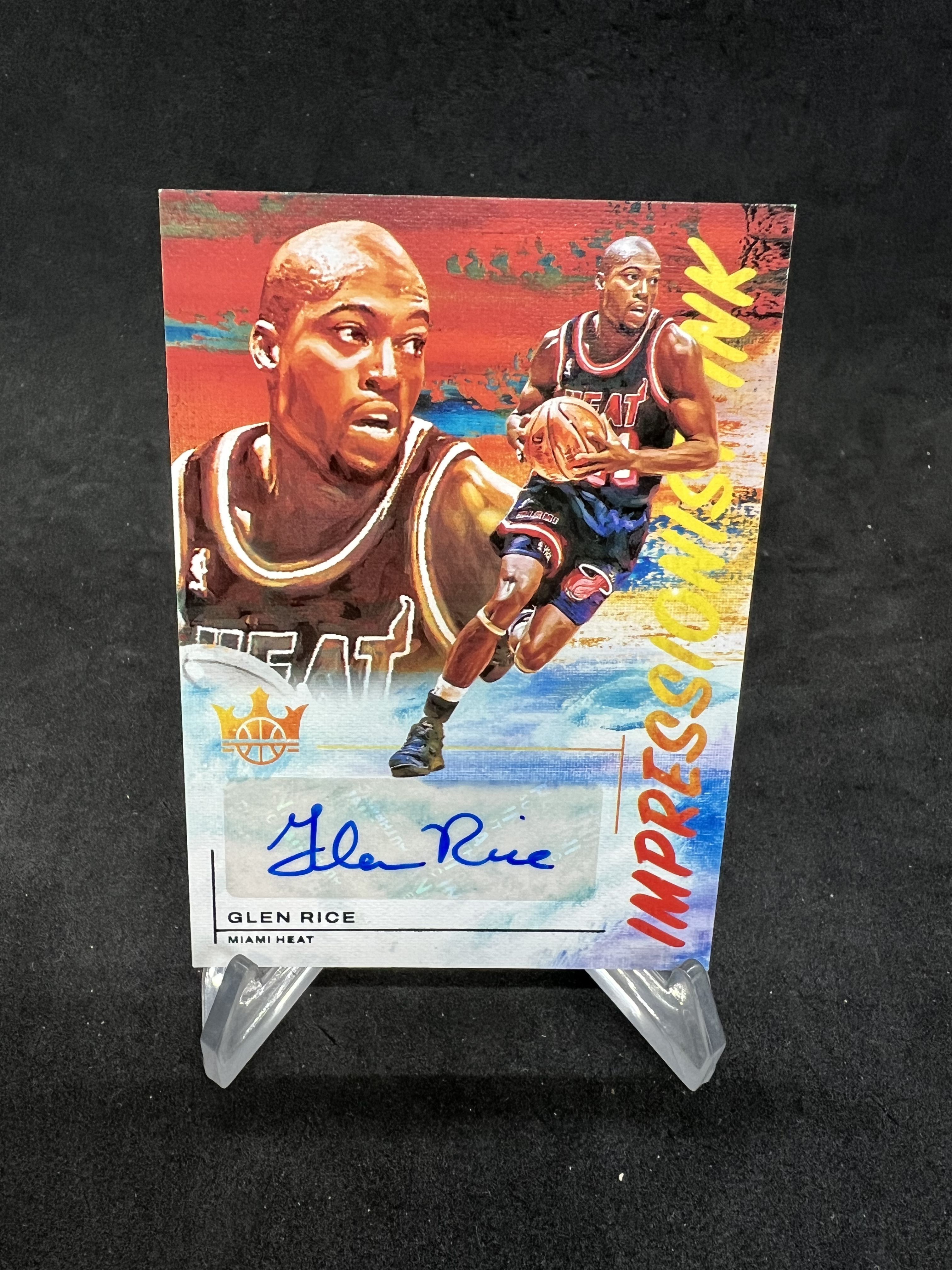【赛卡代卖】 21-22 PANINI COURT KINGS 油画 GLEN RICE 格伦莱斯 热火 特卡签 签字 签名 核心 热门 专收 1116加