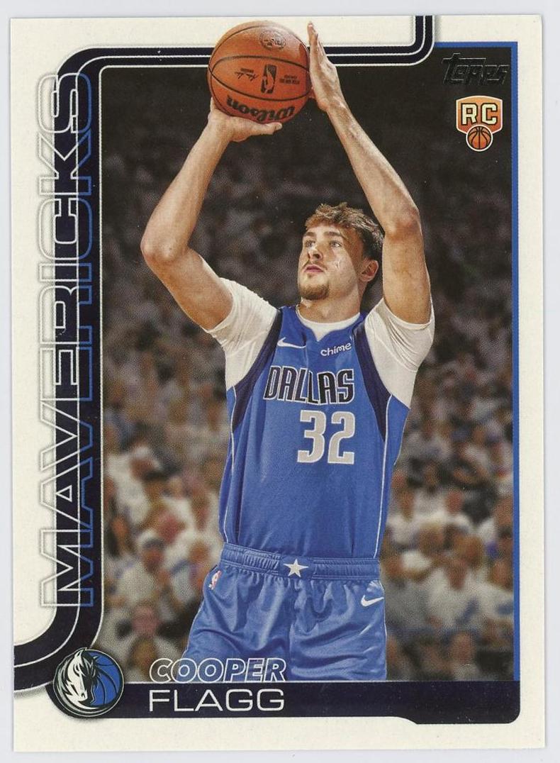 2025-26 Topps Flagship Cooper Flagg RC 库珀弗拉格 新秀 正base 普卡 独行侠 美国之子 卡品如图 1BL6/11.27