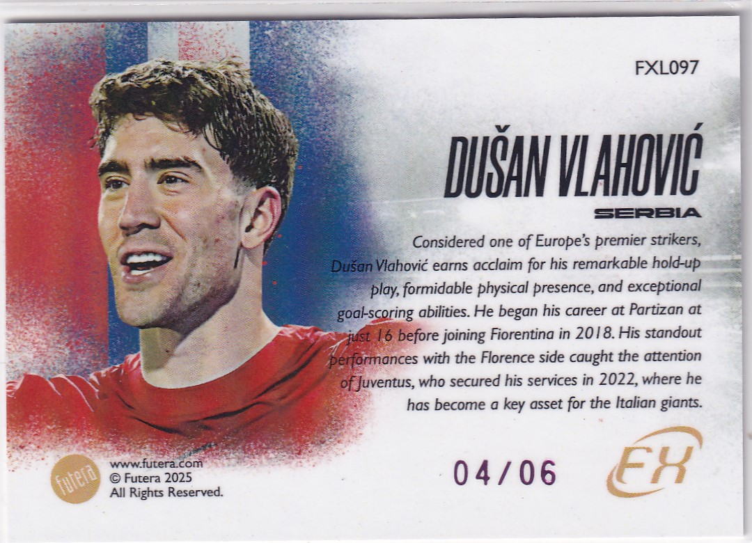【thebighit】不累计004.2025 Futera FX 福特拉 塞尔维亚 弗拉霍维奇 全景特卡 04/06编