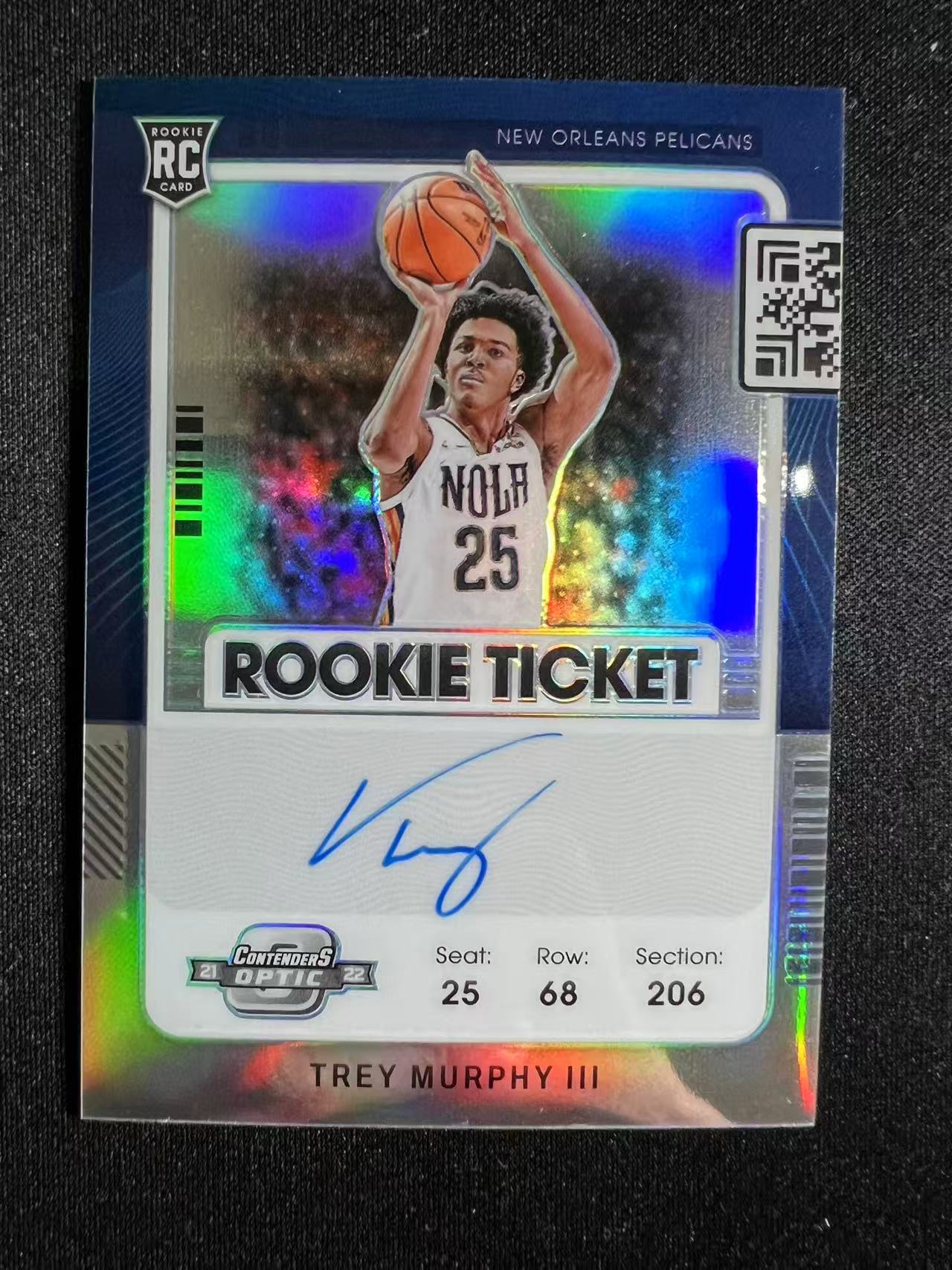 2021-22 Panini Contenders Optic Trey Murphy III RC 【特雷 墨菲 专卖】 球票系列 银折 签字 专收凑套 鹈鹕主将 墨菲三世 卡品如图